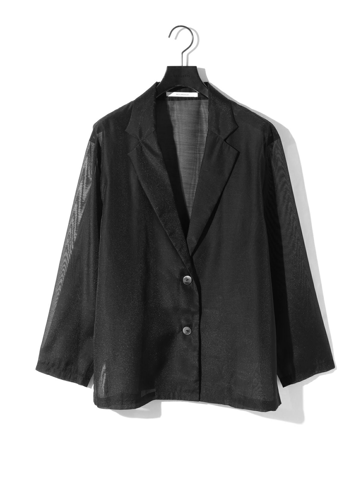 sheer shirt jacket