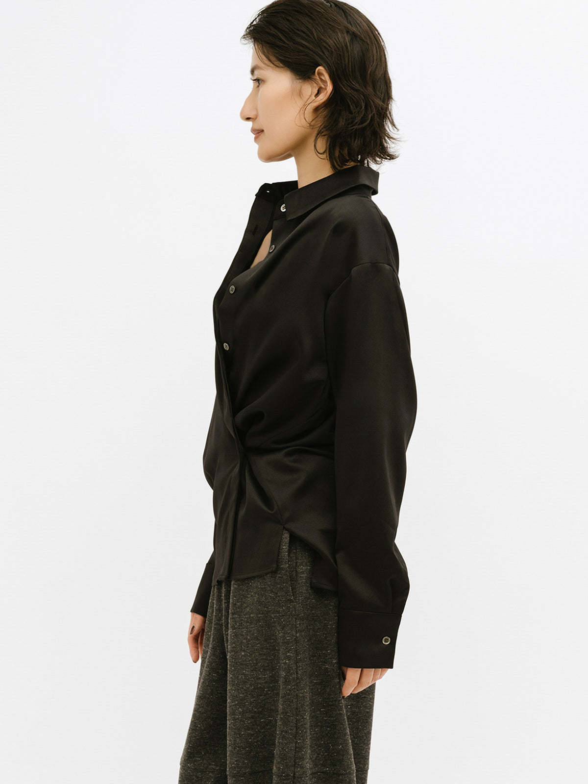 hidden wrap shirt