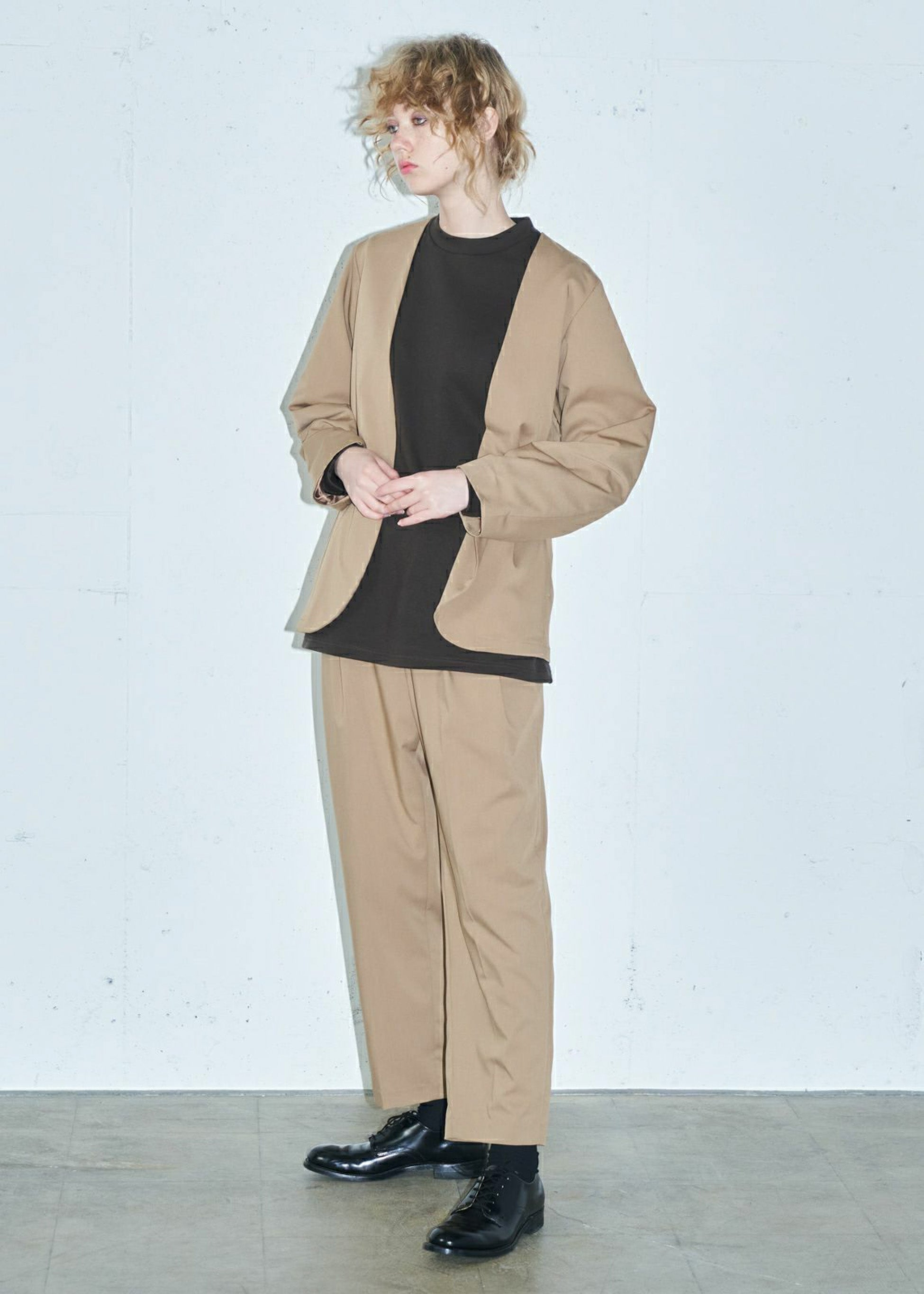 ノーカラージャケット(3-1080)