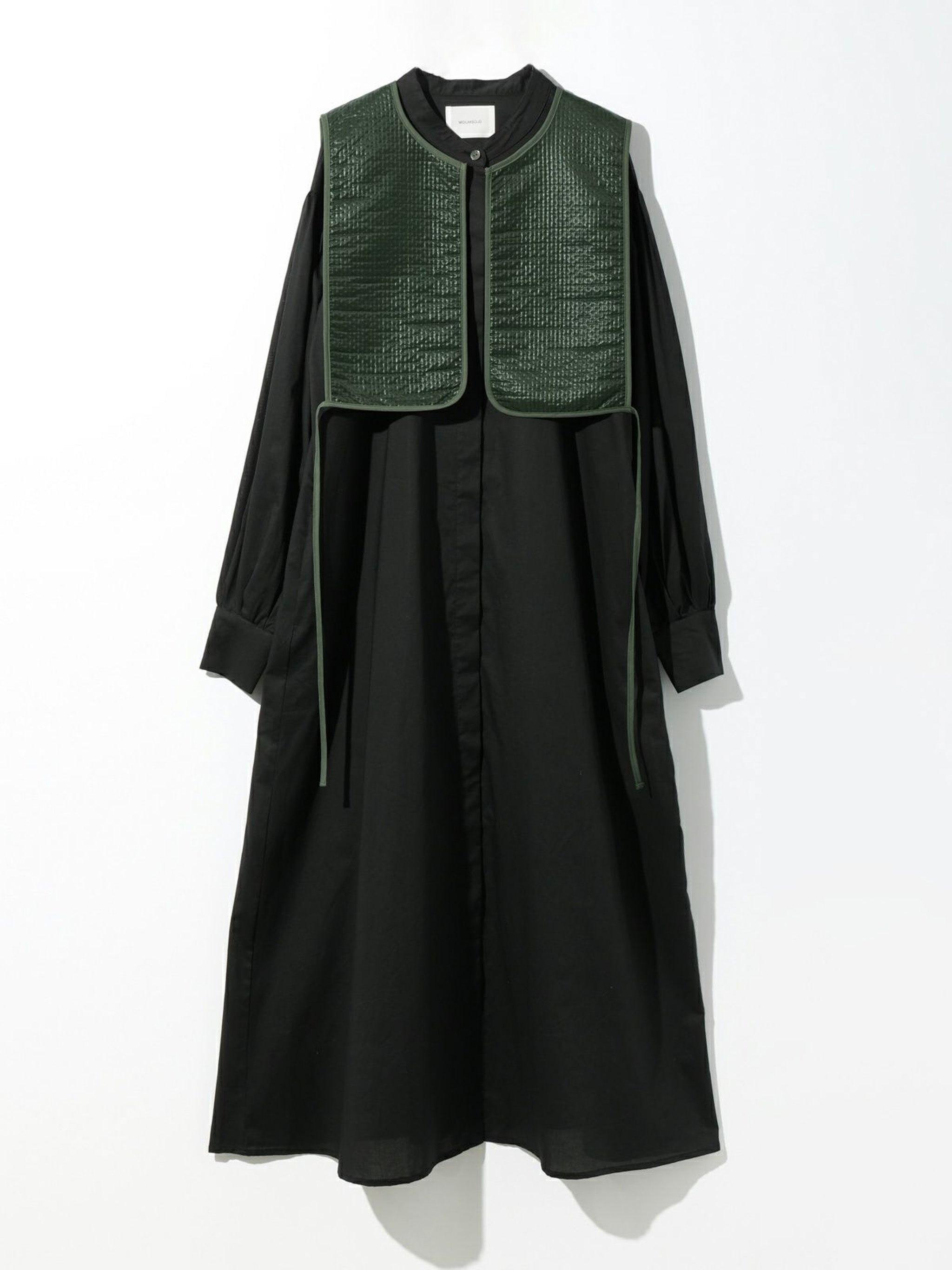 ベスト付きロングシャツワンピース