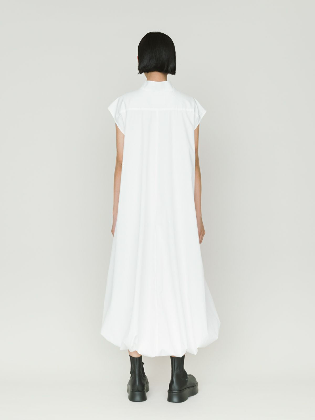 no sleeve baloon shirt one-piece