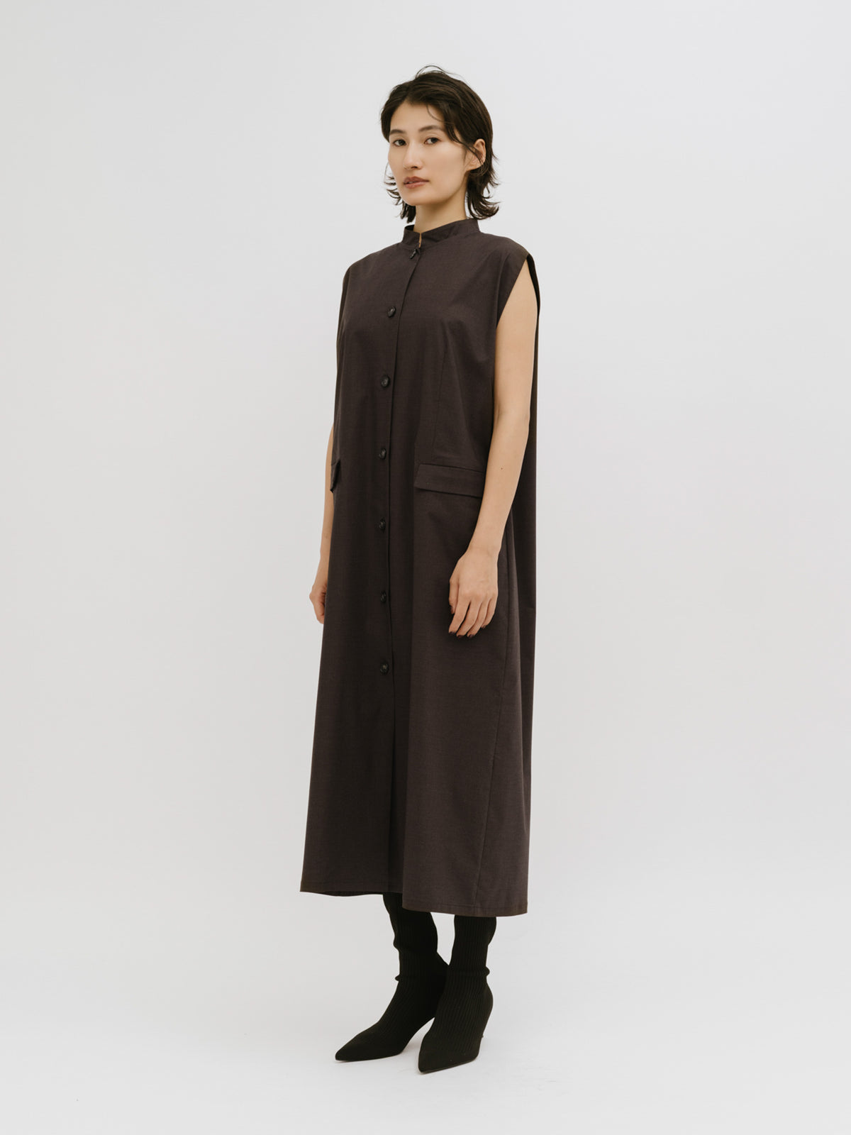 edge line long gilet