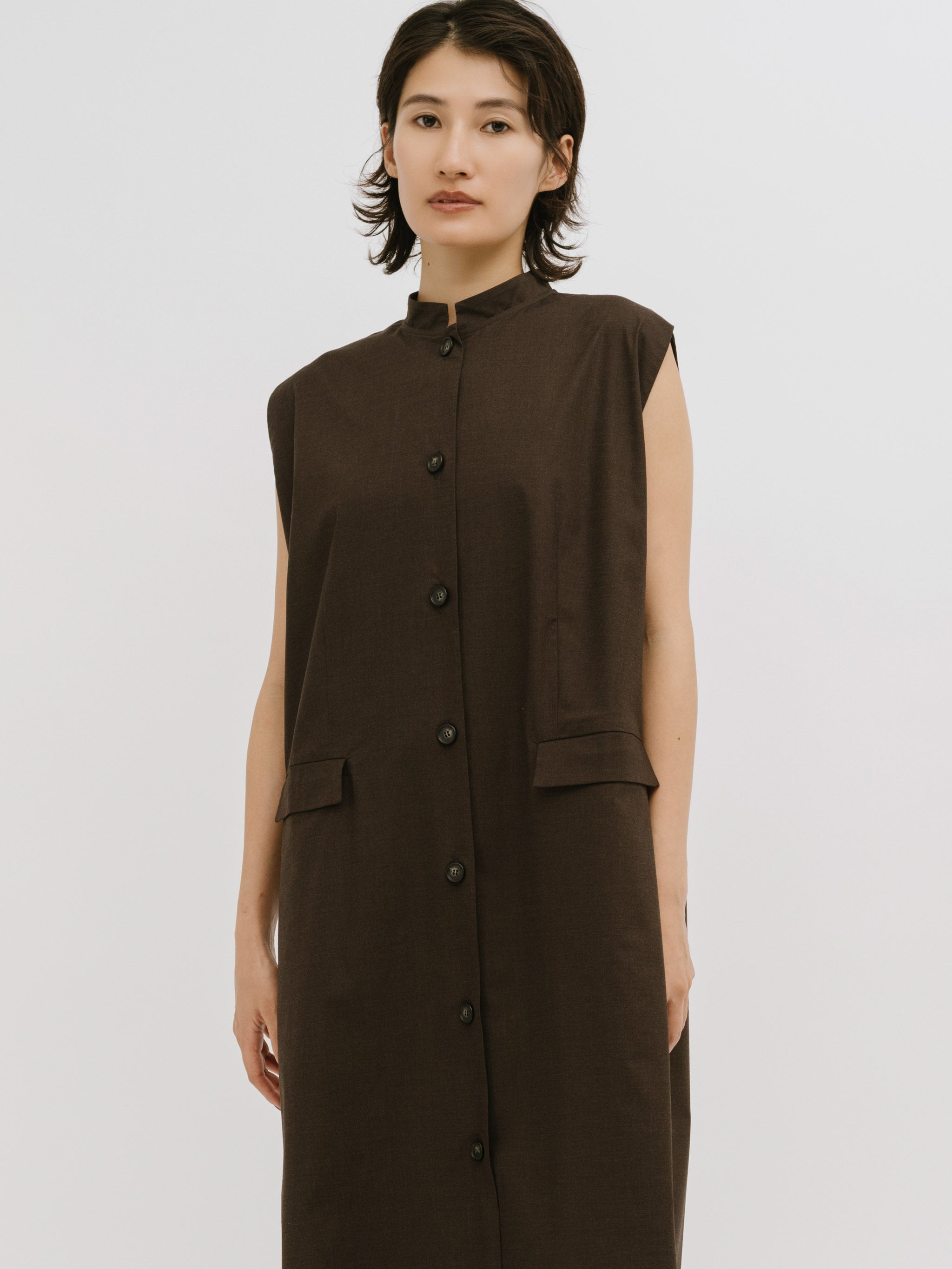 edge line long gilet