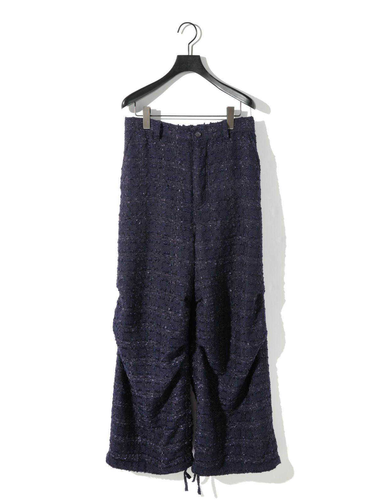 bright tweed parachute pants