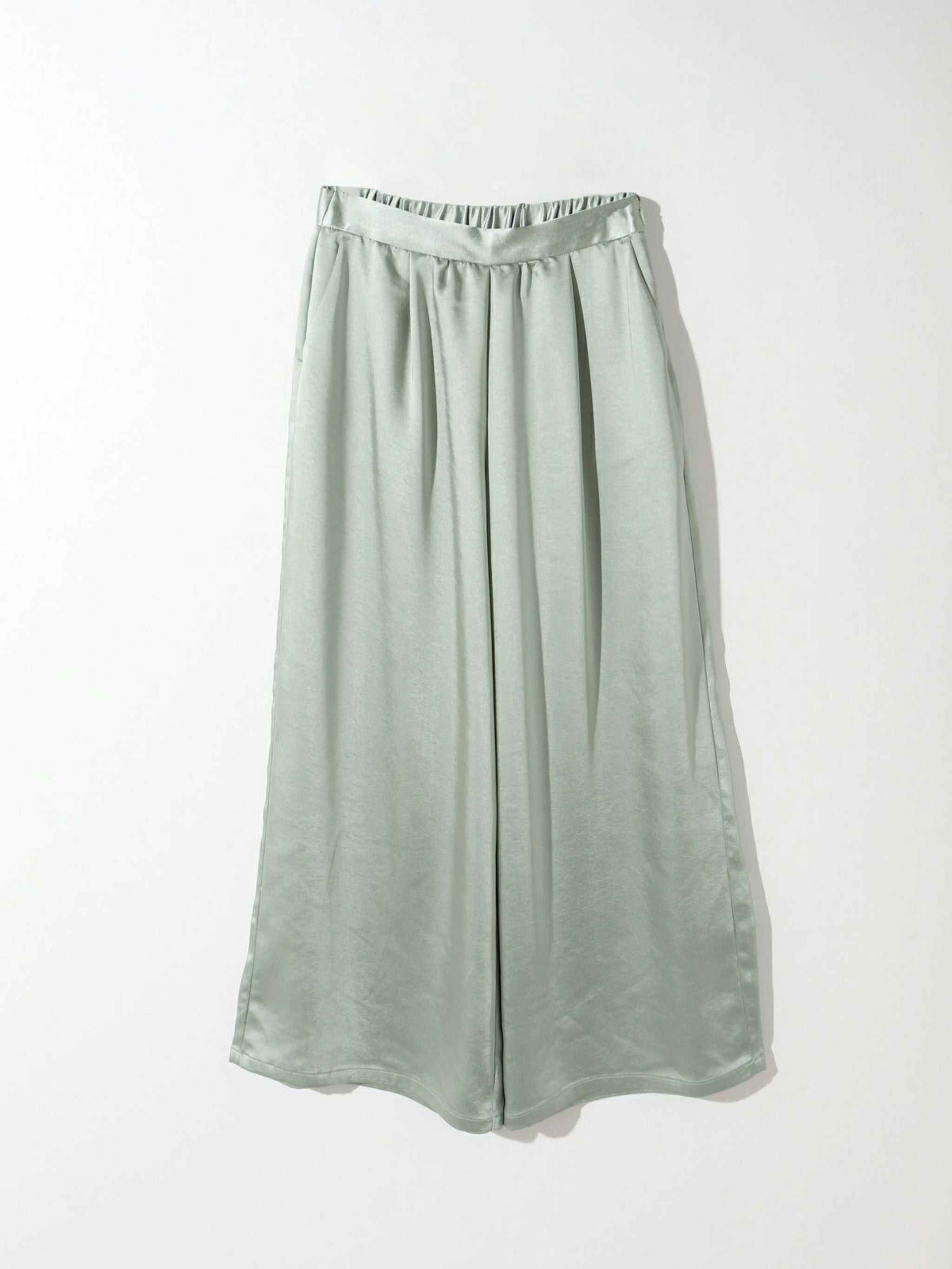 タックサテンワイドイージーパンツ(3-1048)