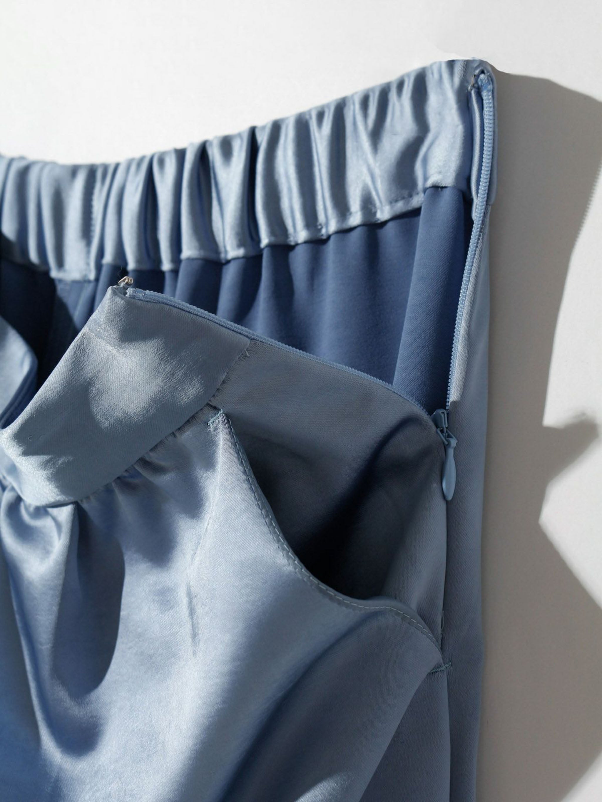 タックサテンワイドイージーパンツ(3-1048)