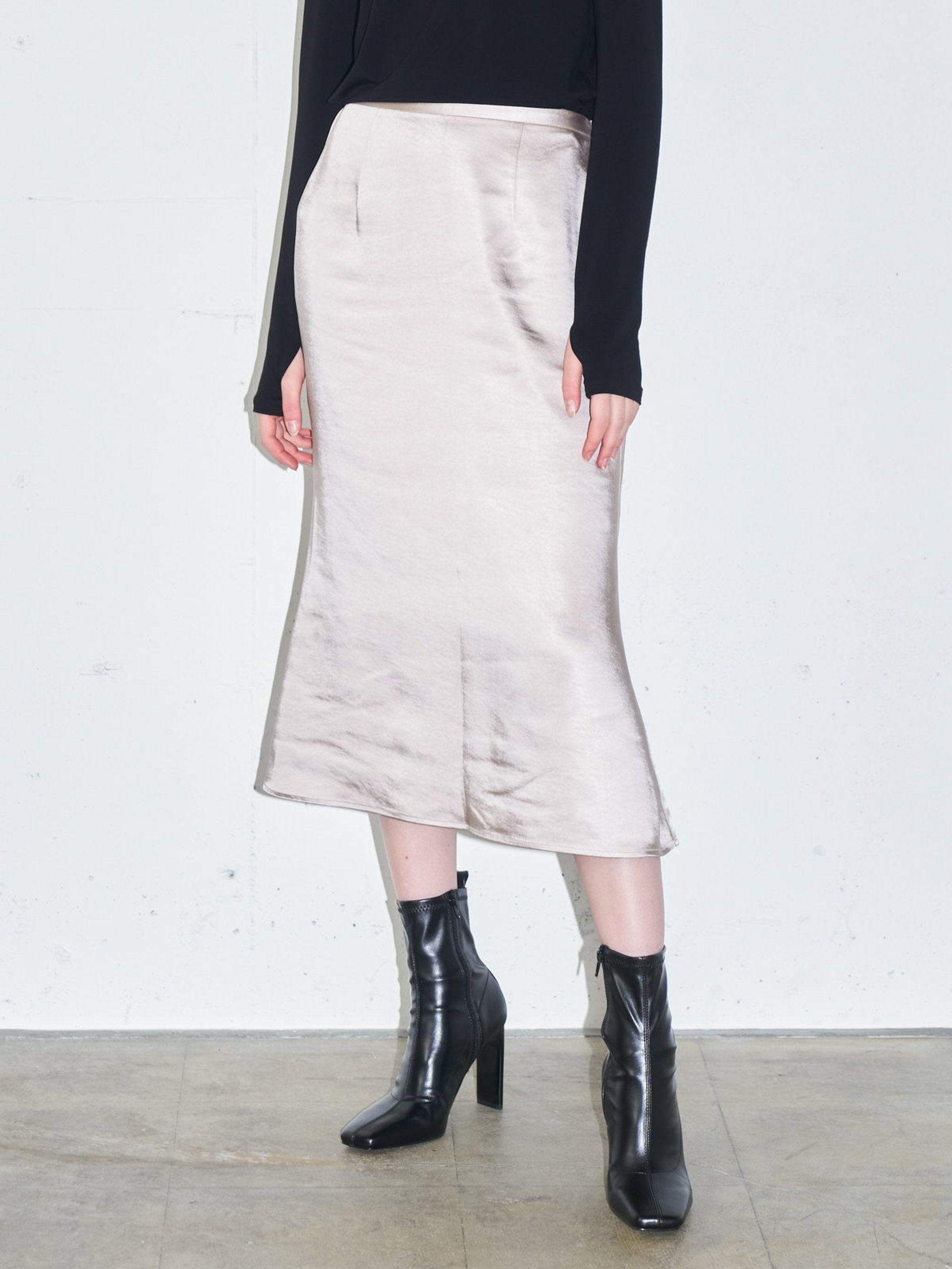 マーメイドミドル丈スカート(3-1049)