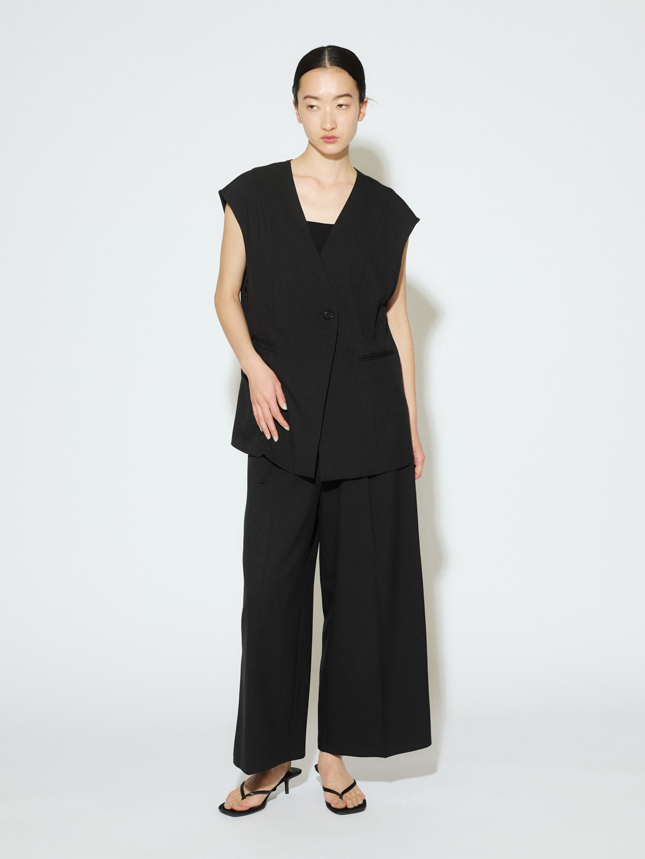 straight wide pants