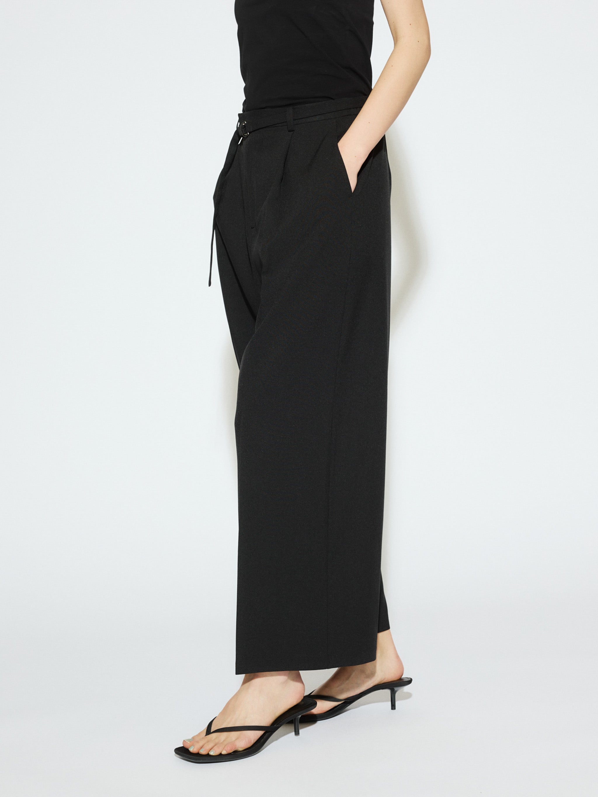 straight wide pants