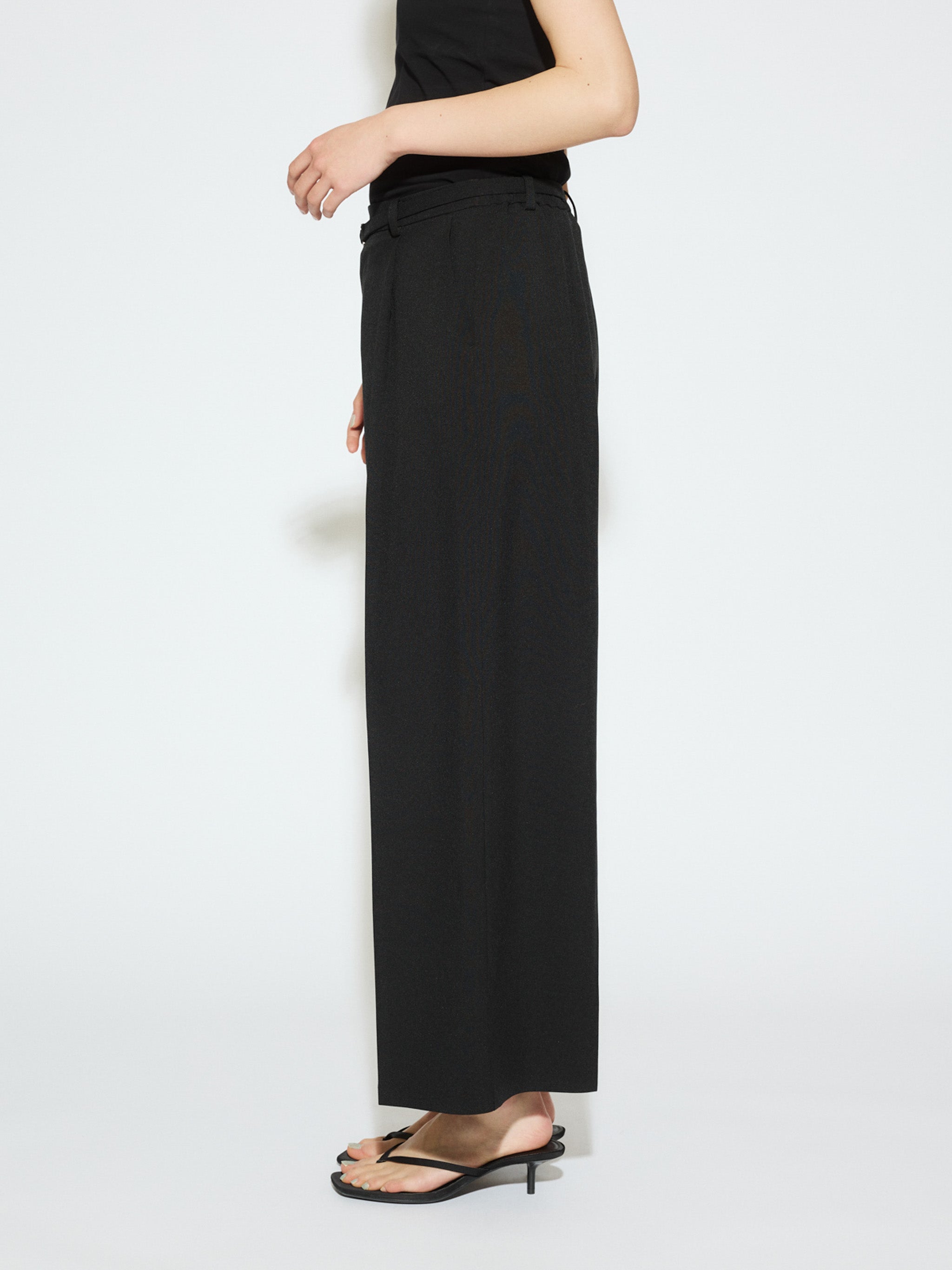 straight wide pants