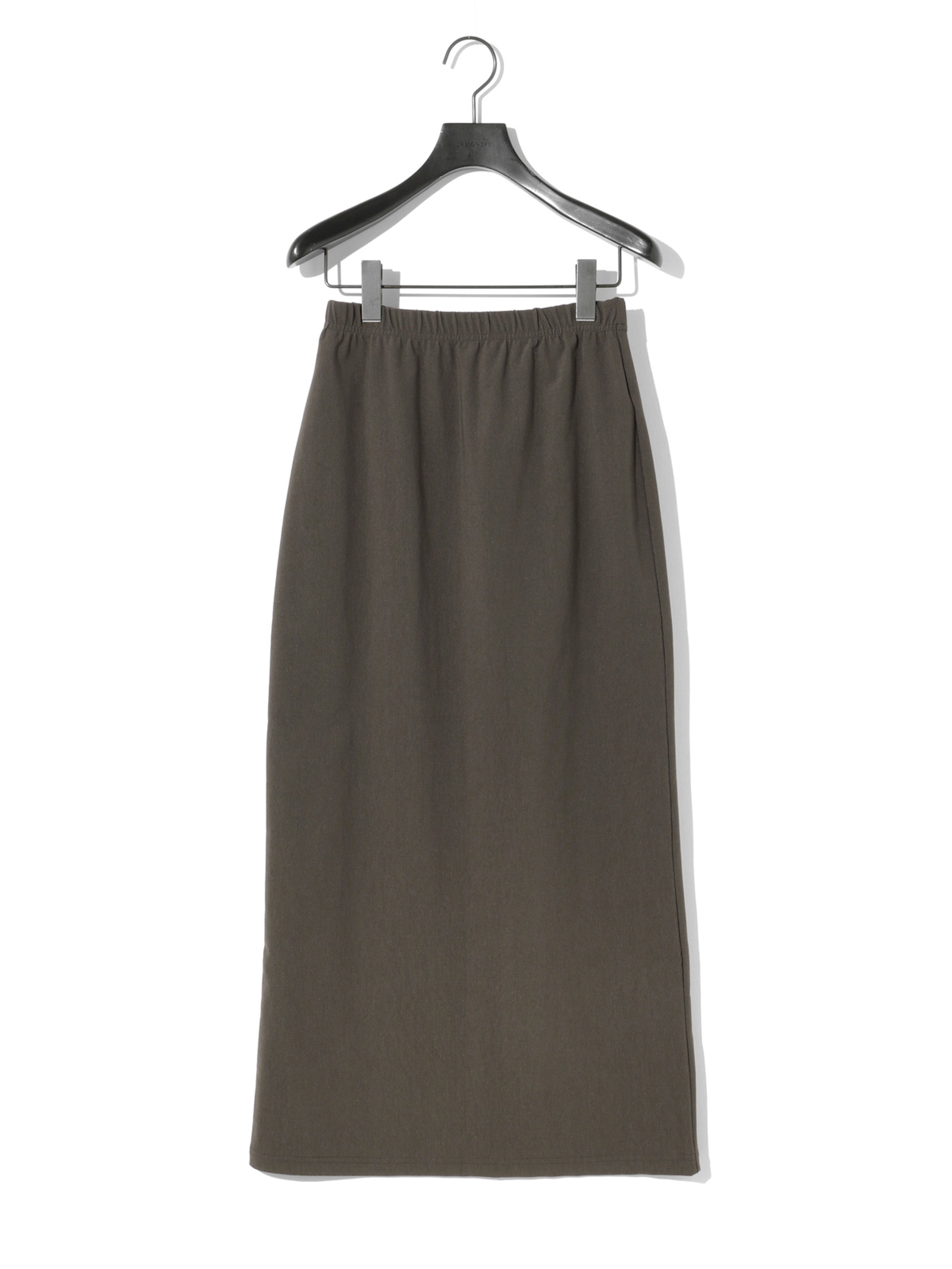 rib fit long skirt