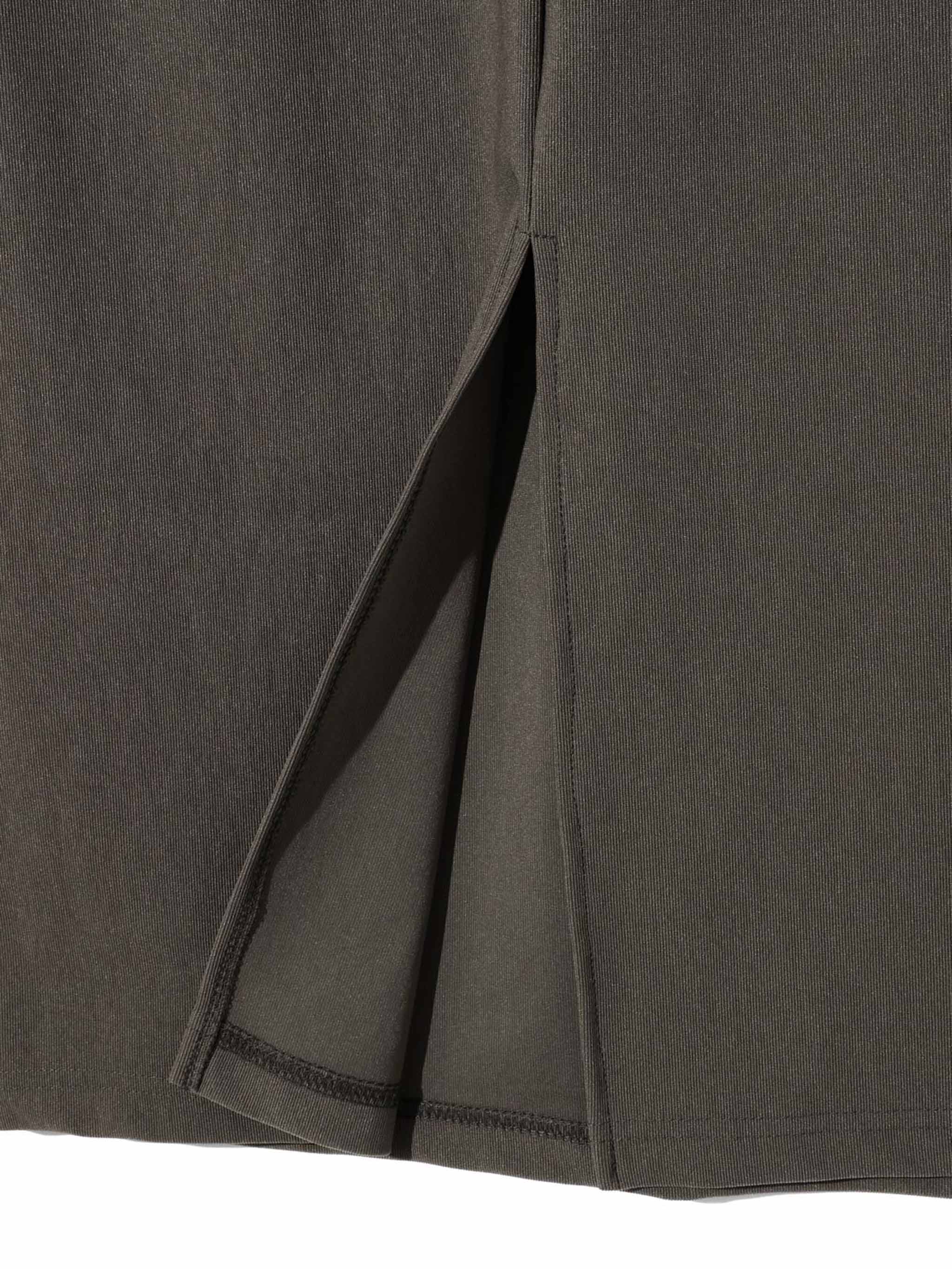 rib fit long skirt