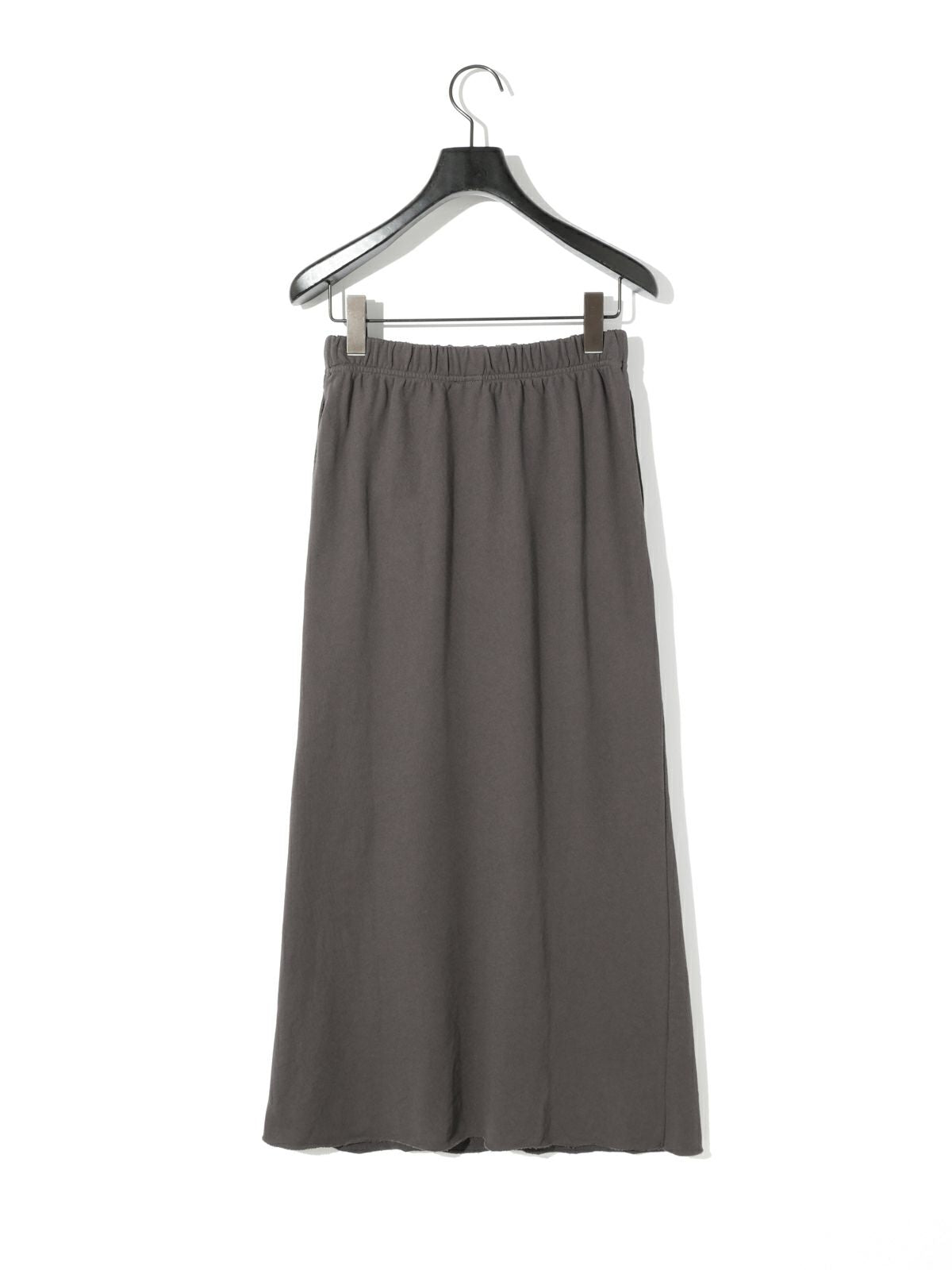 sweat flared long skirt