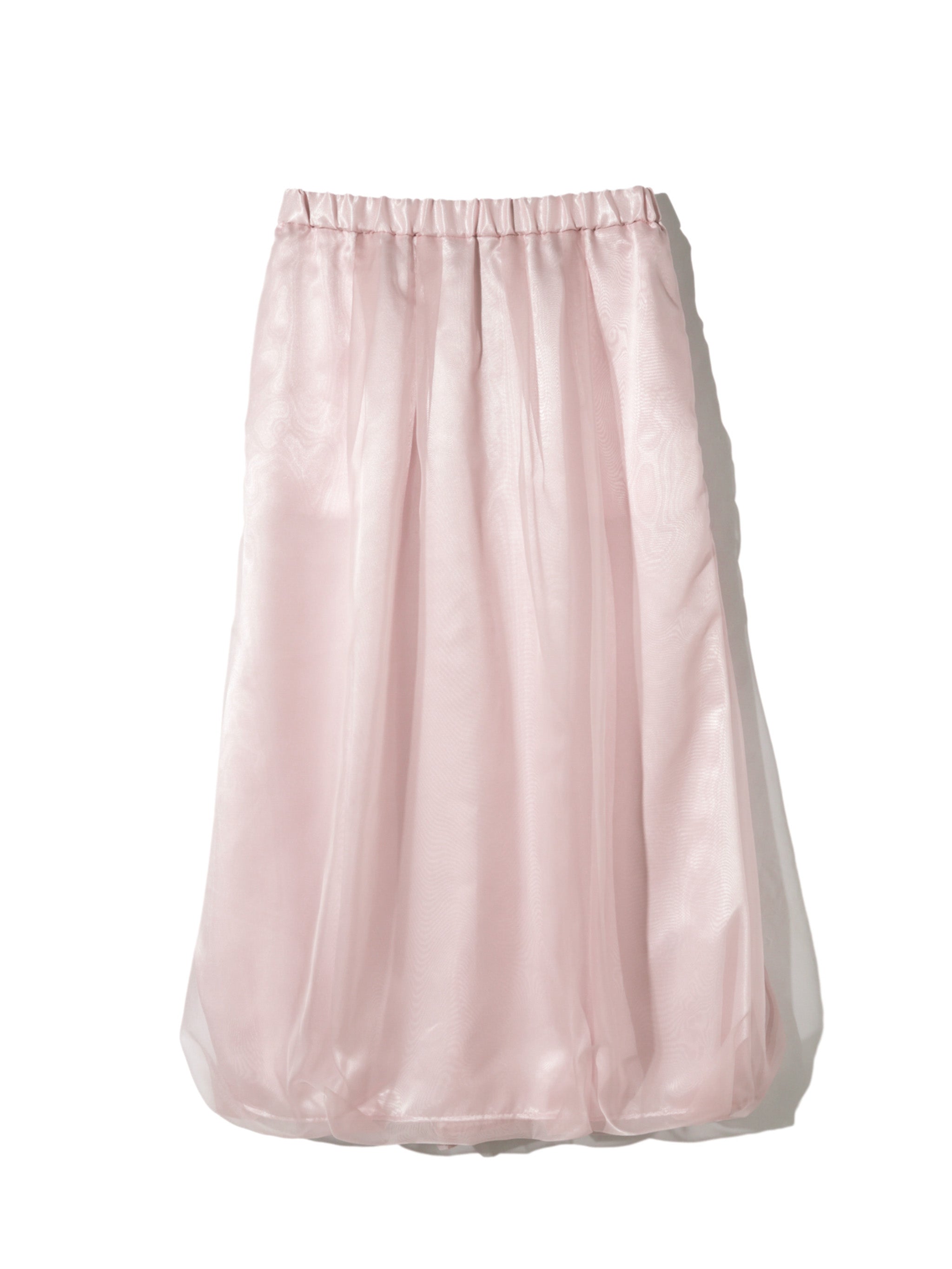 sheer long baloon skirt