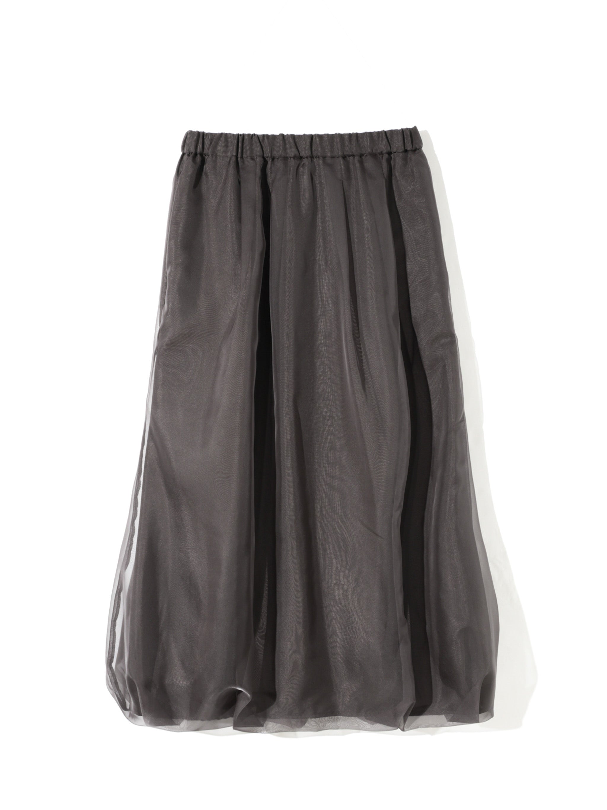 sheer long baloon skirt