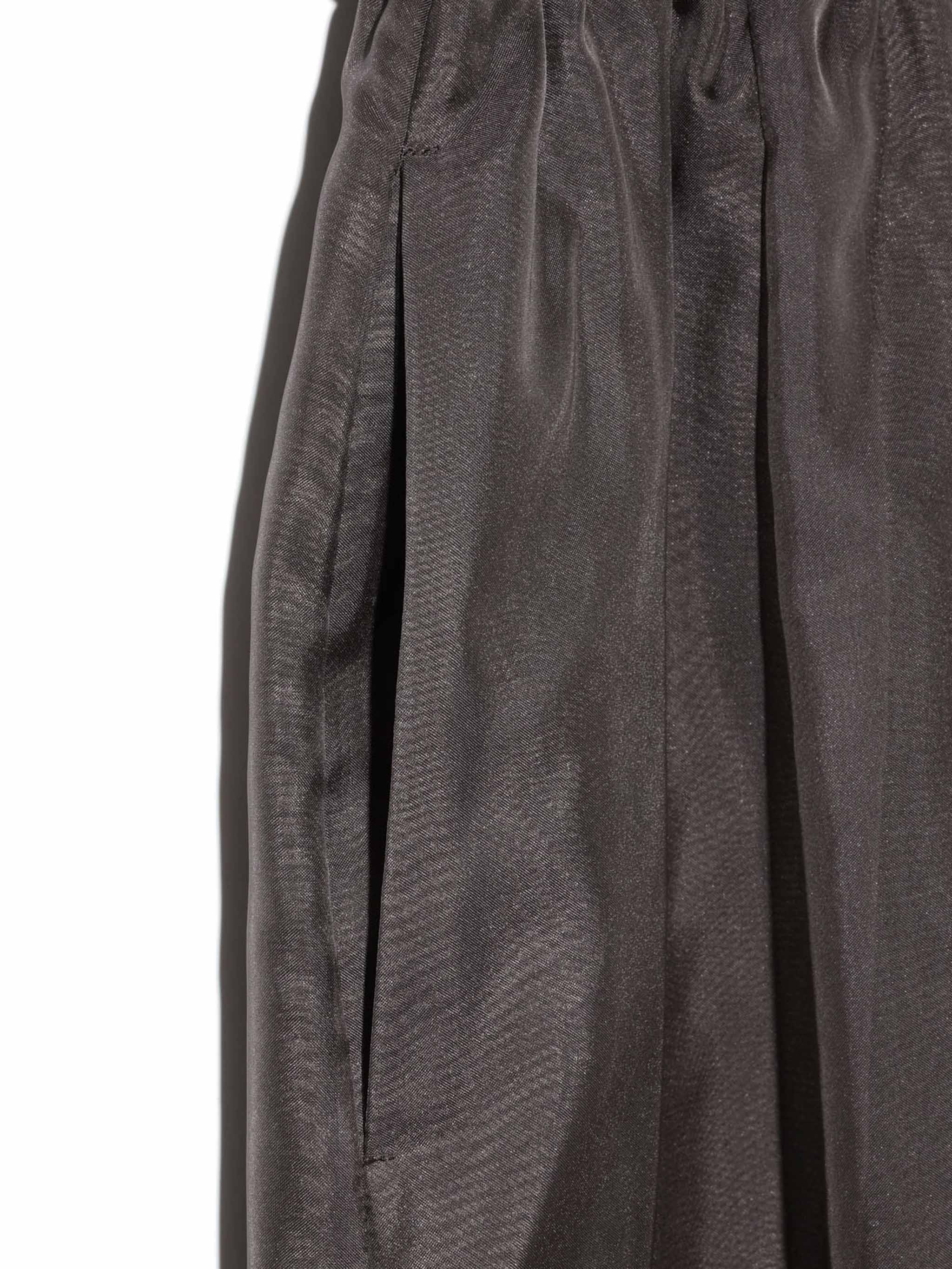 sheer long baloon skirt