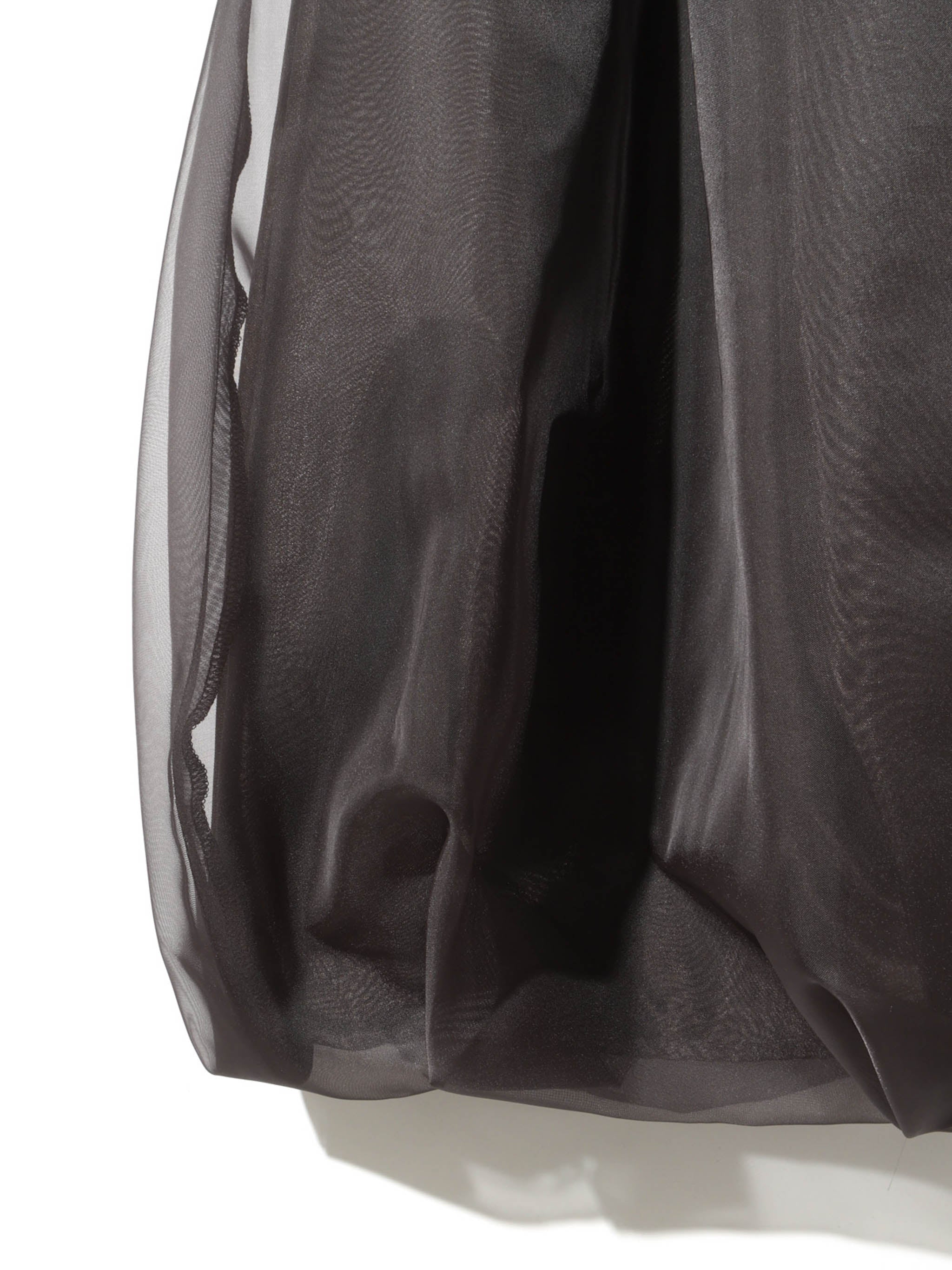 sheer long baloon skirt
