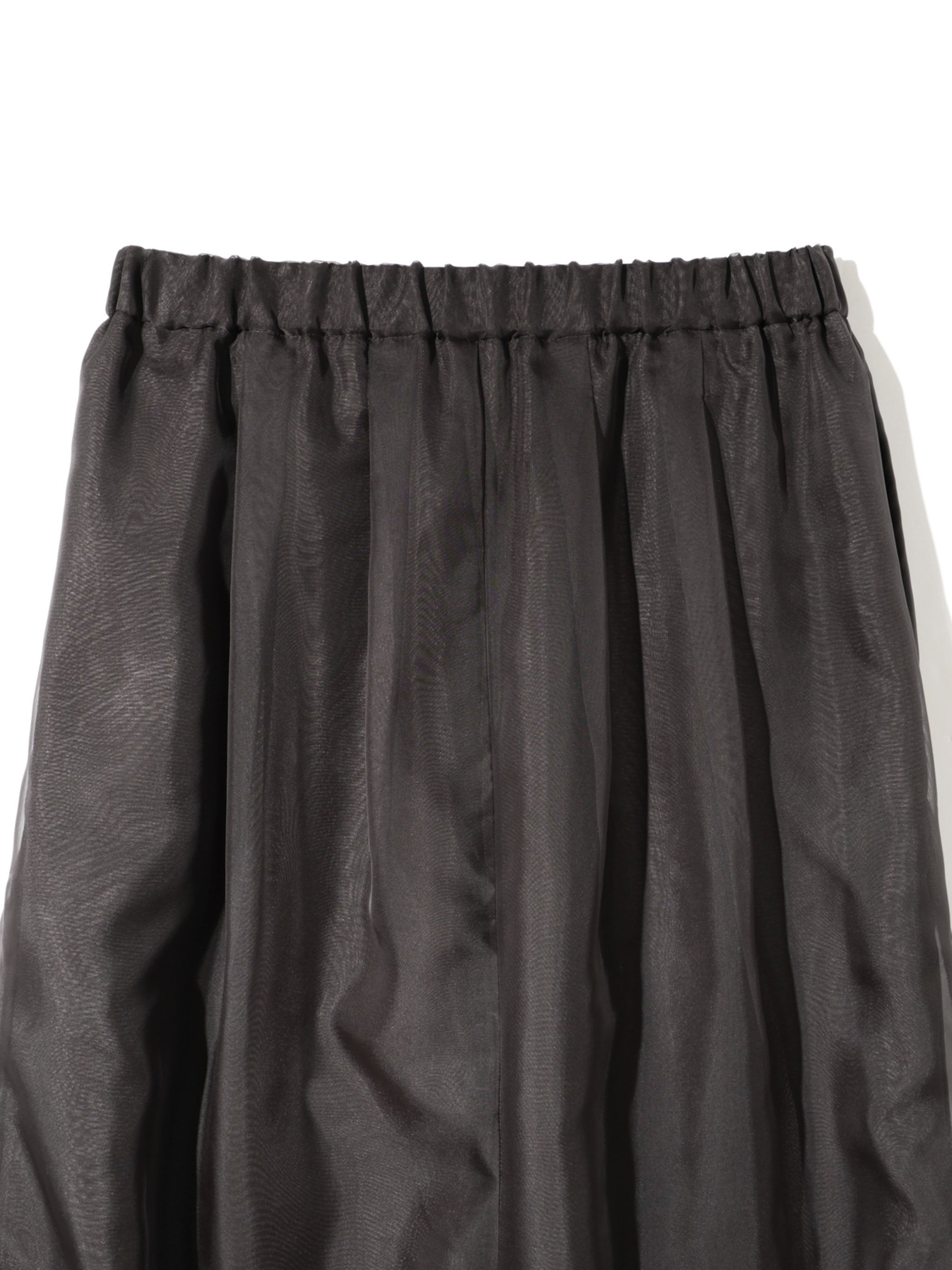 sheer long baloon skirt