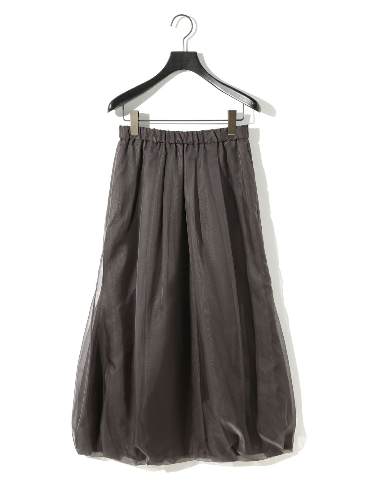 sheer long baloon skirt