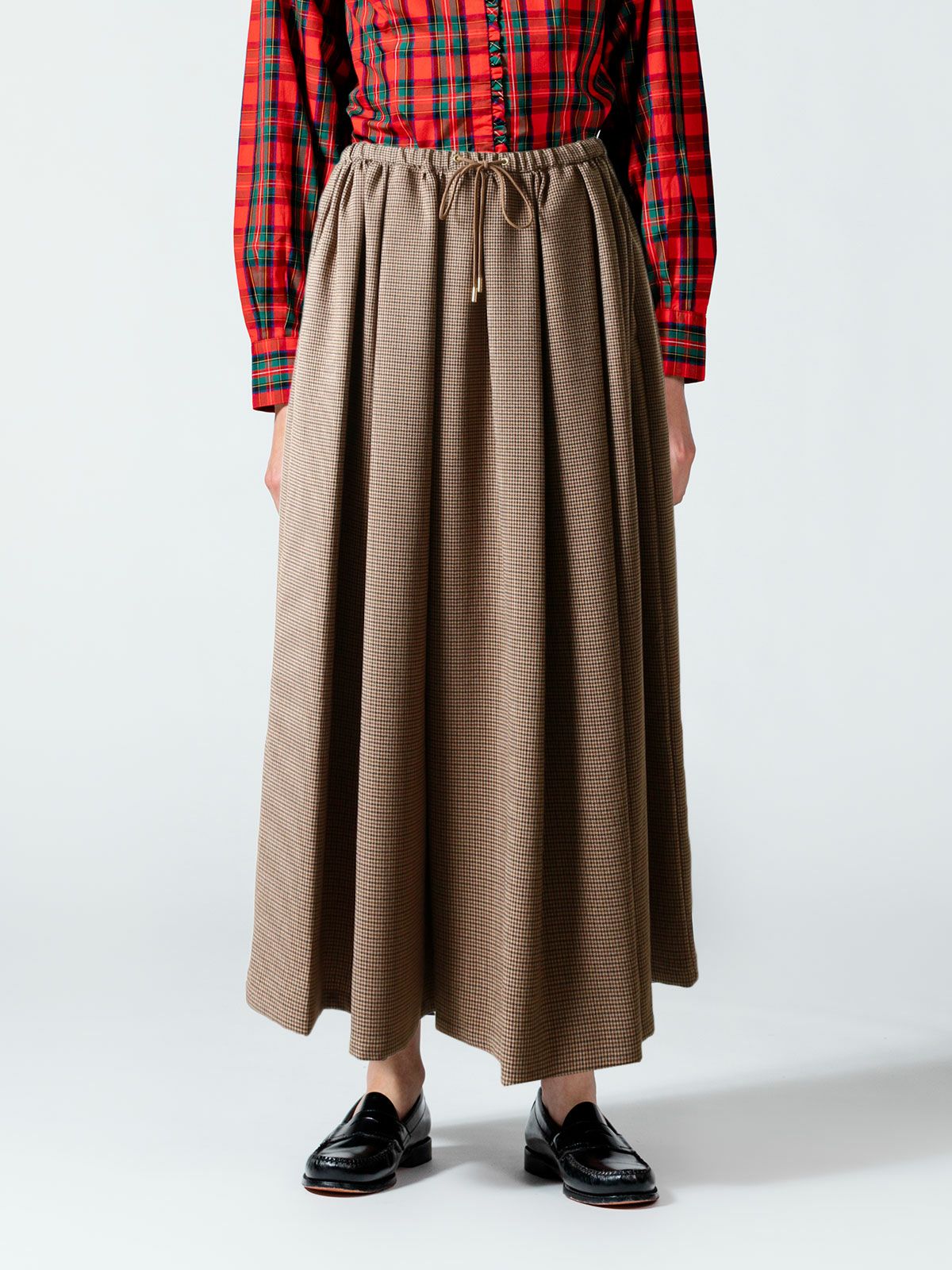 チェックフレアタックスカート(3-1633)