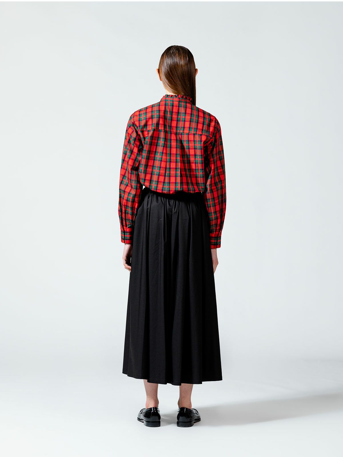 チェックフレアタックスカート(3-1633)