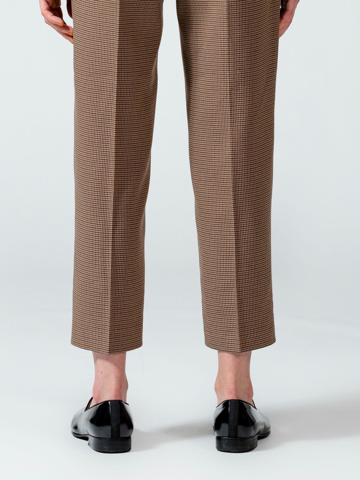 チェックセンタープレスパンツ(3-1056)