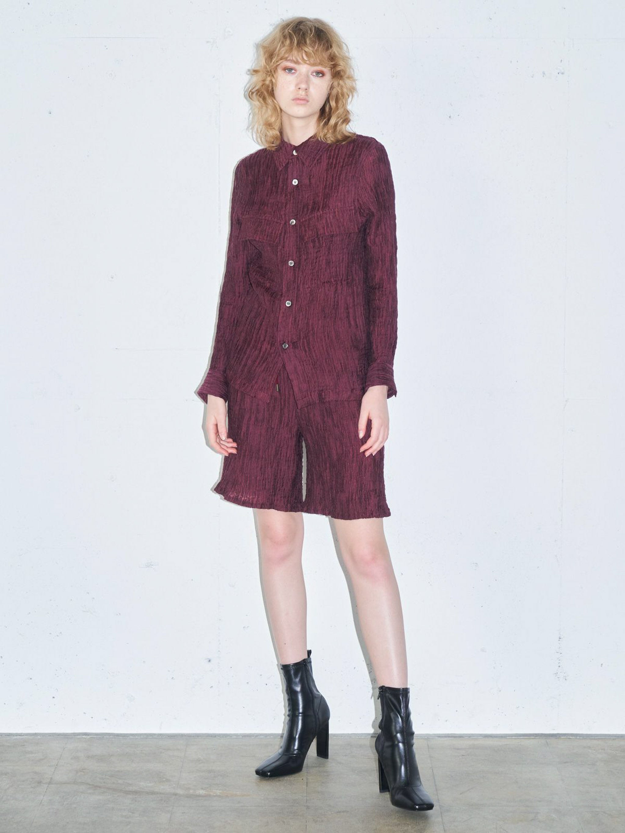 クレープジャカードショートパンツ(3-1062)