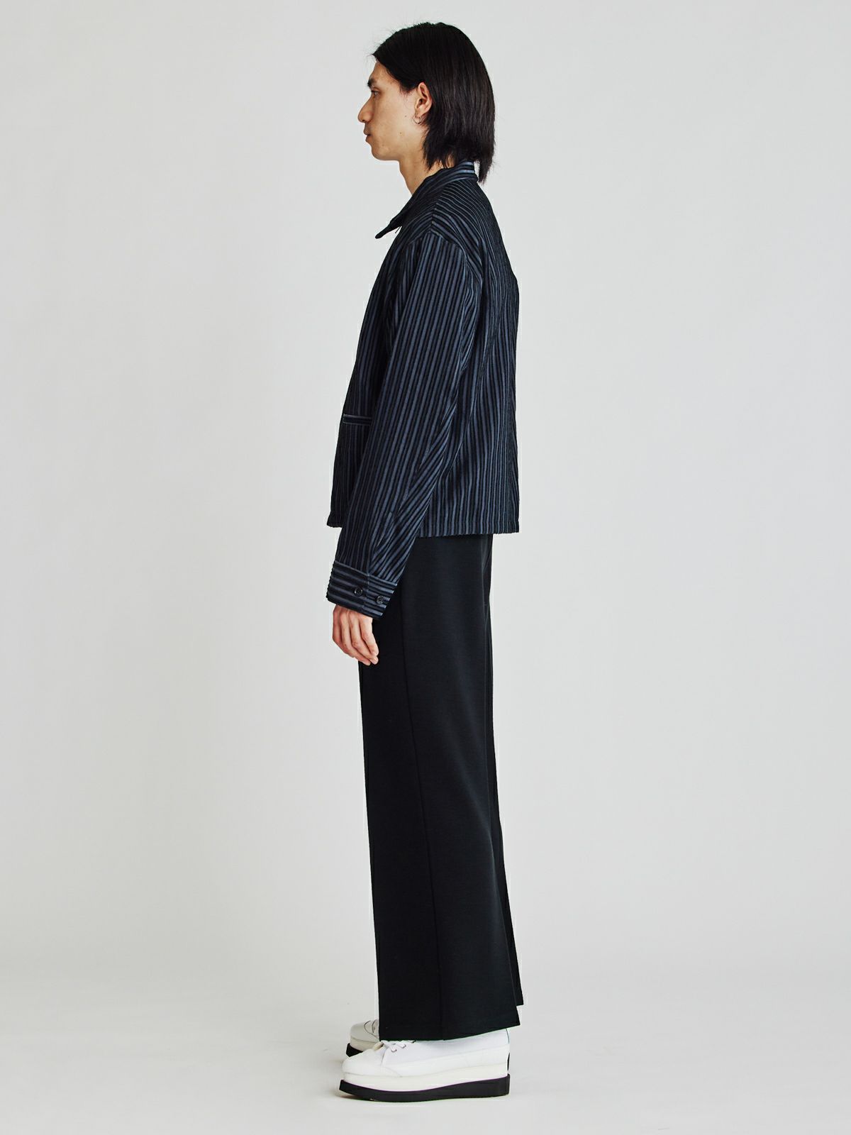 Men’s シアーストライプブルゾン(3-1119)