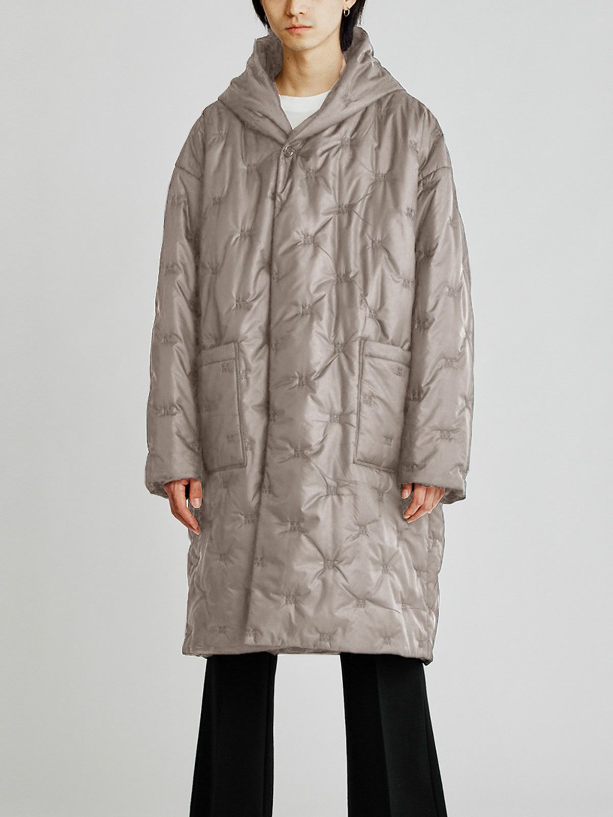 Men’s ロゴパディングダウンフードコート(3-1120)