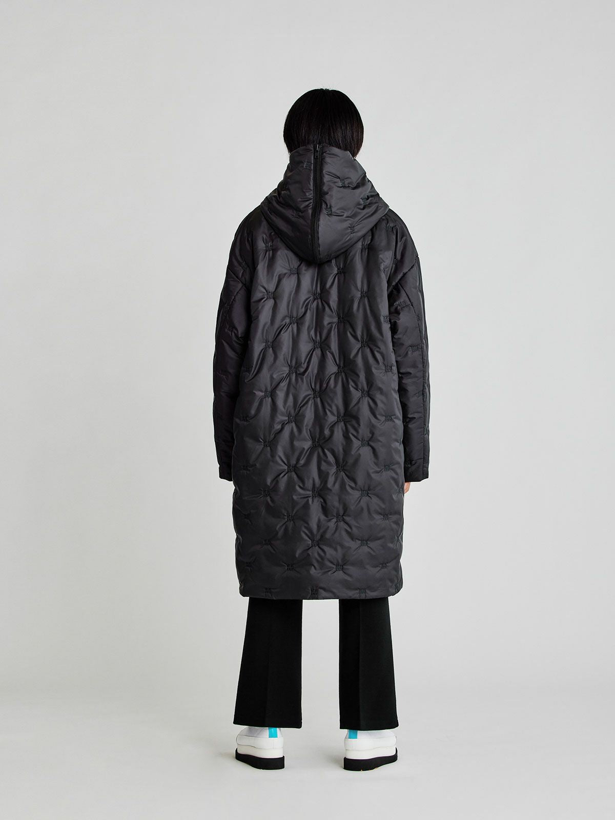 Men’s ロゴパディングダウンフードコート(3-1120)