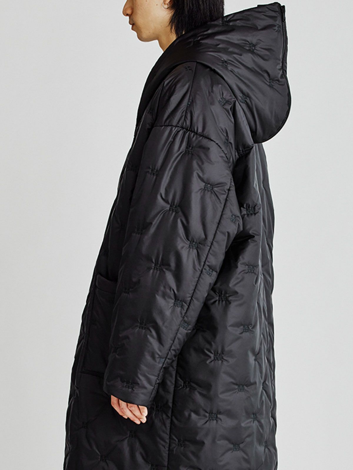 Men’s ロゴパディングダウンフードコート(3-1120)