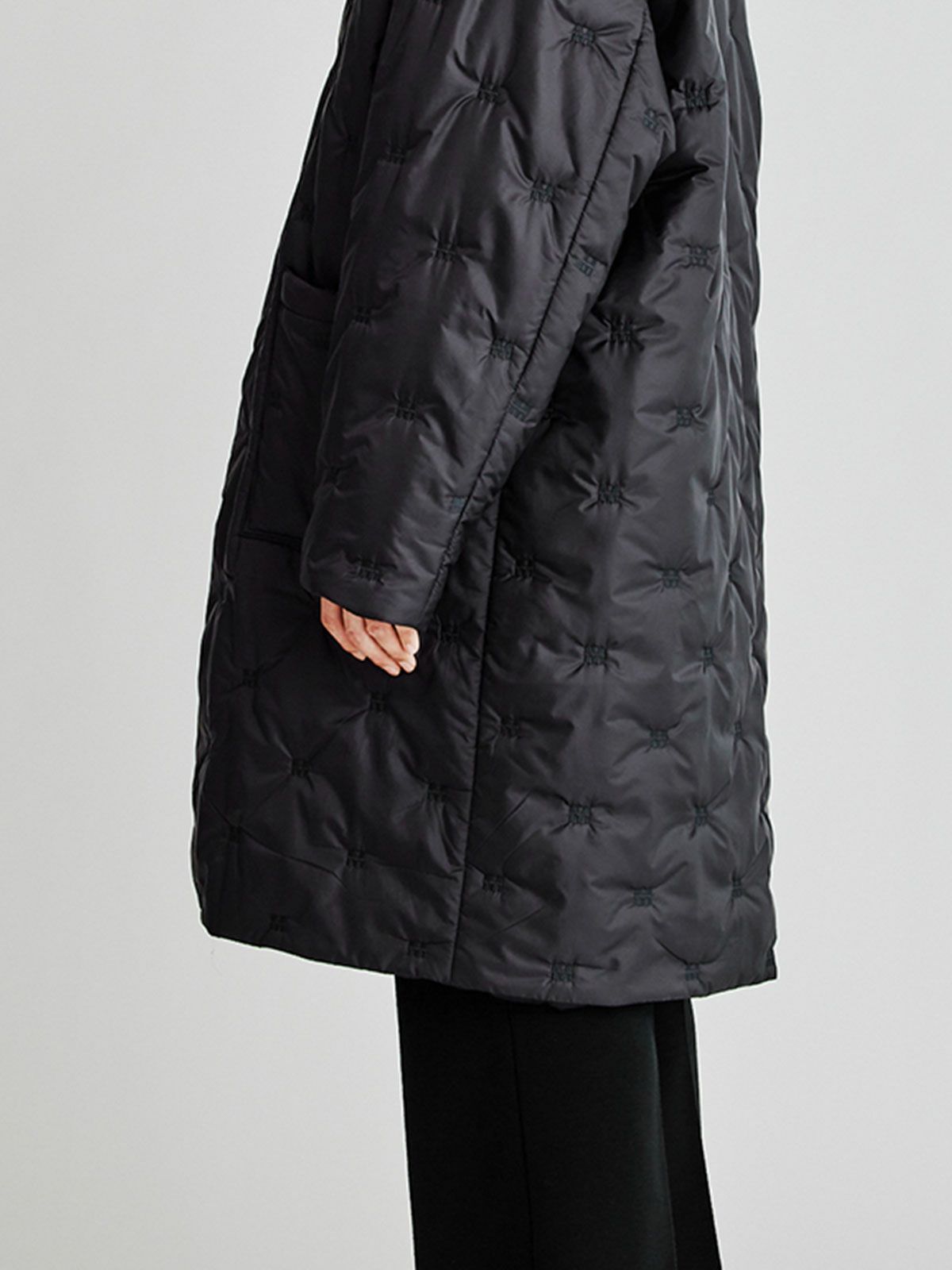 Men’s ロゴパディングダウンフードコート(3-1120)