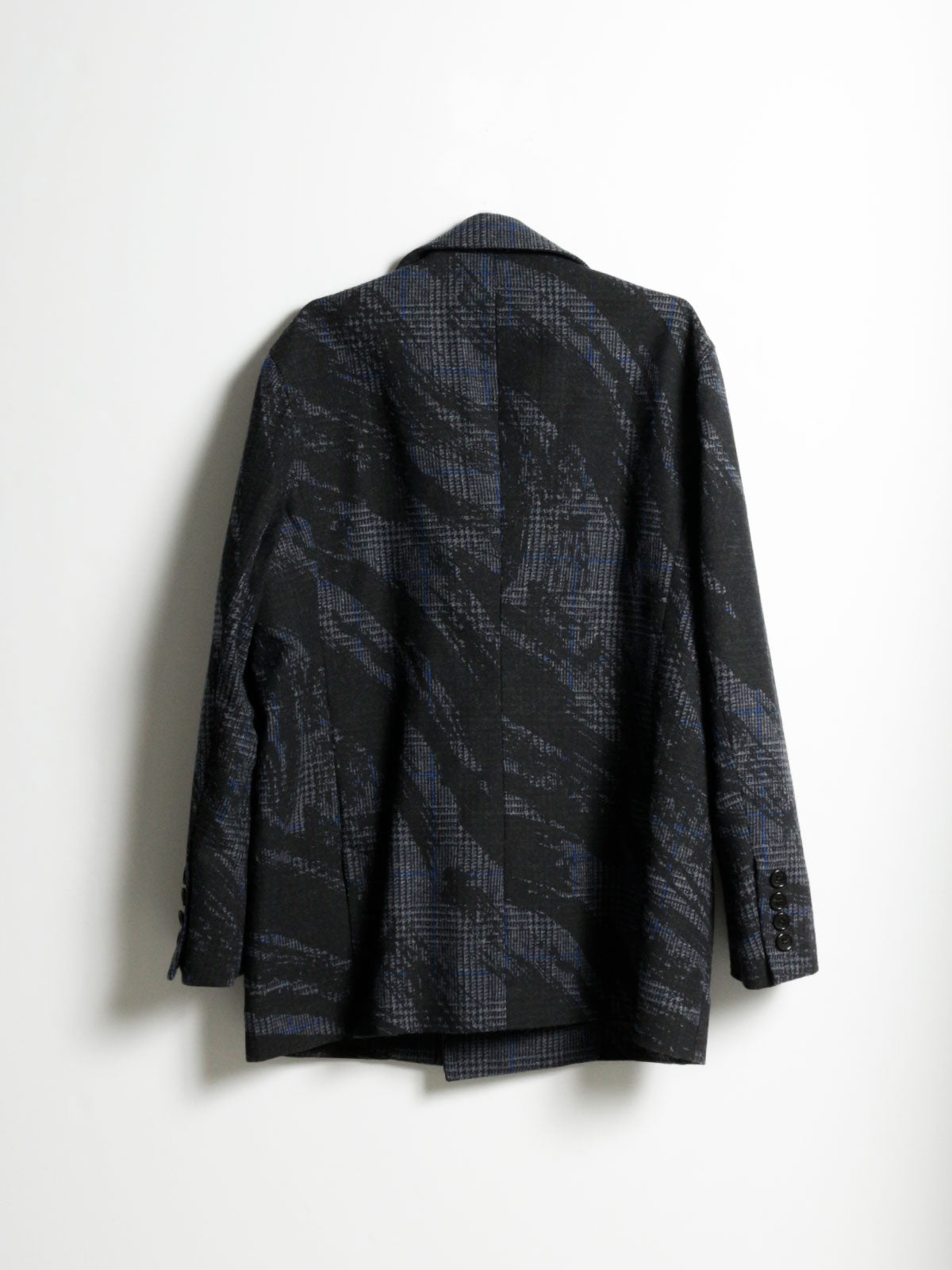 ツイードチェックかすみプリントコート(3-1542/3-1543)