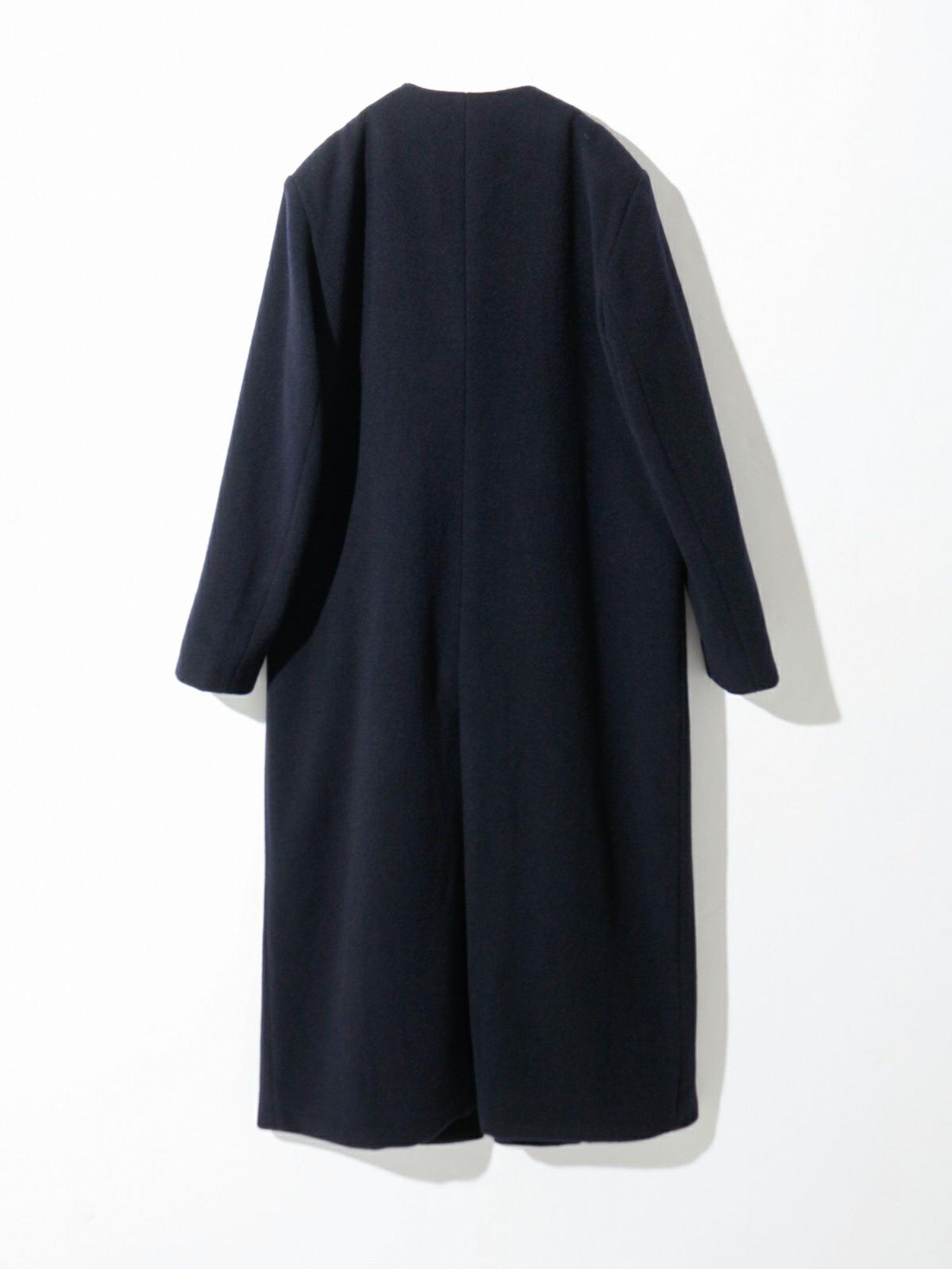 ノーカラーロングコート(3-1101)