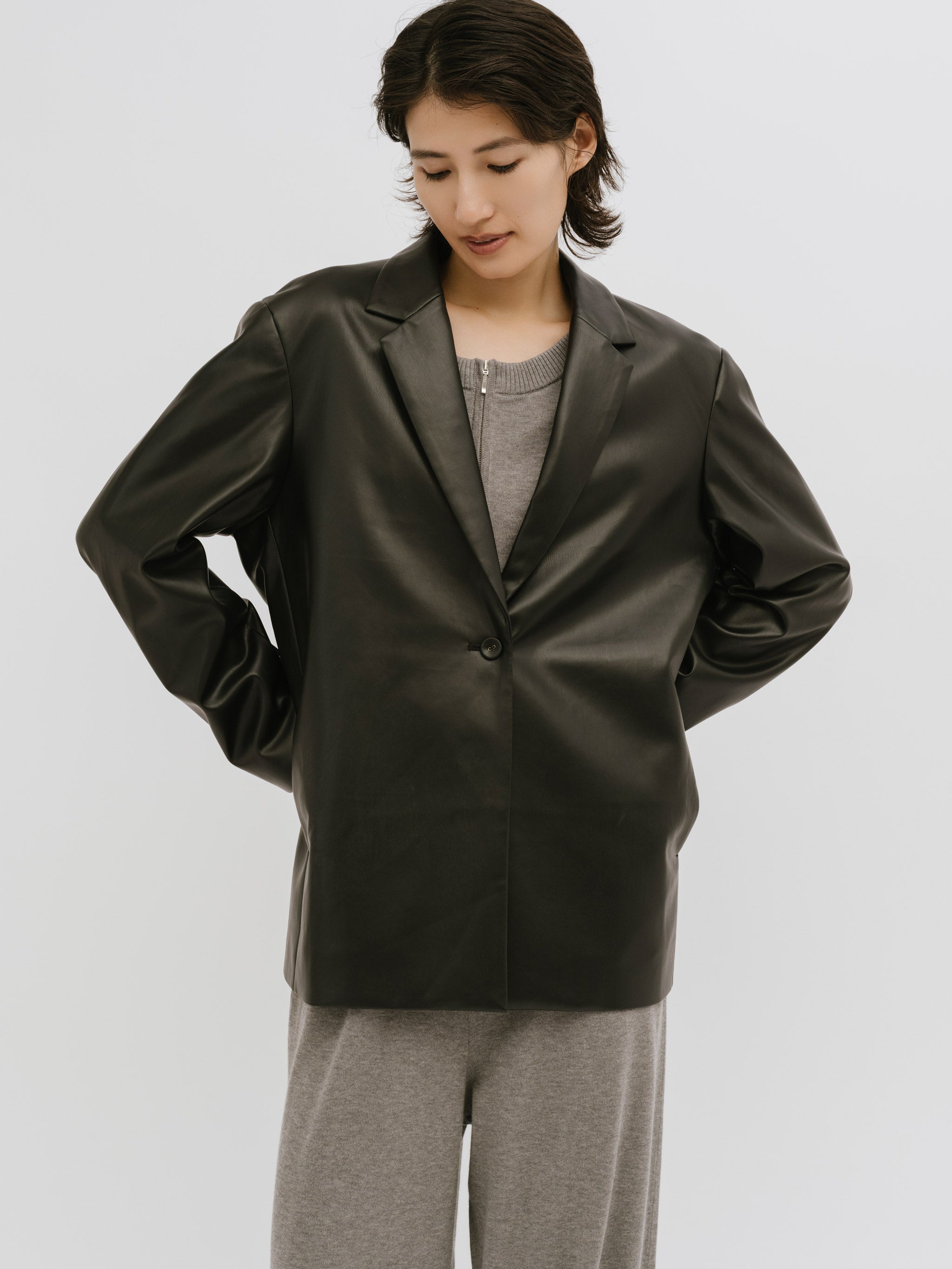 soft faux leather jacket