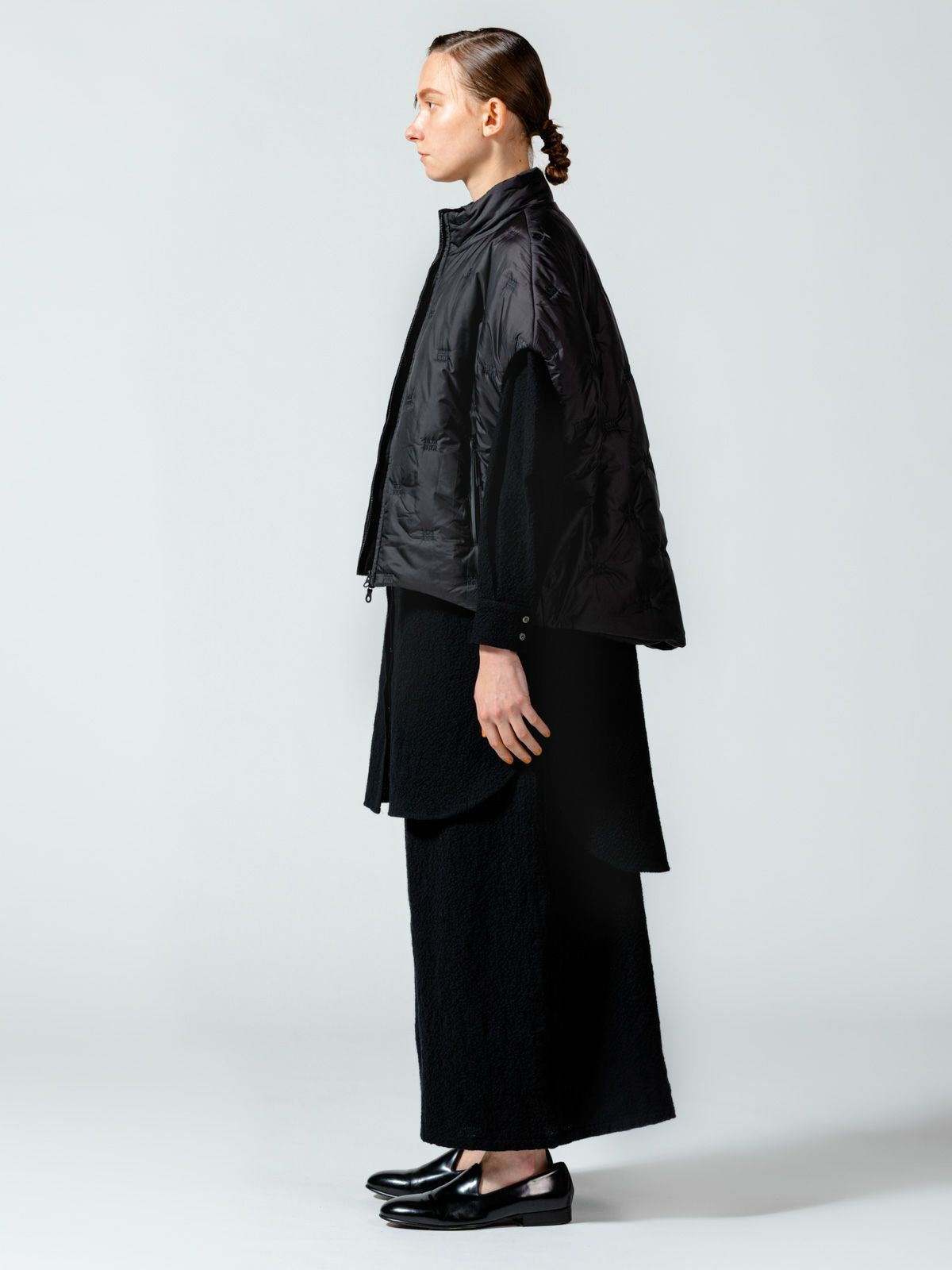 刺繍中綿ジップブルゾン(3-1182)