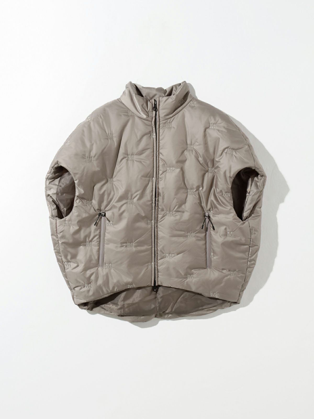 刺繍中綿ジップブルゾン(3-1182)