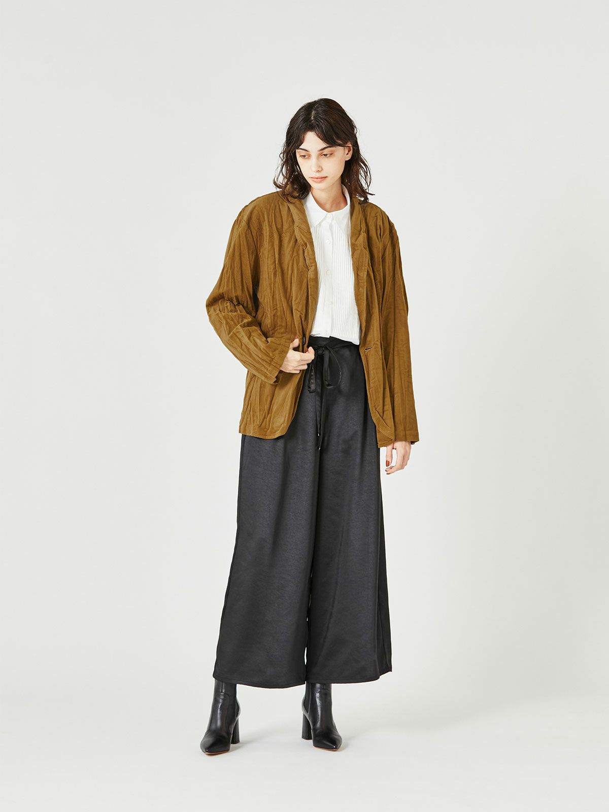 ツイストショールカラージャケット(3-1184)