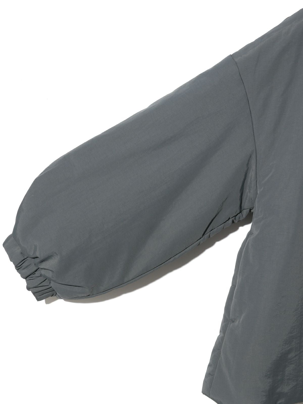 hooded padding blouson