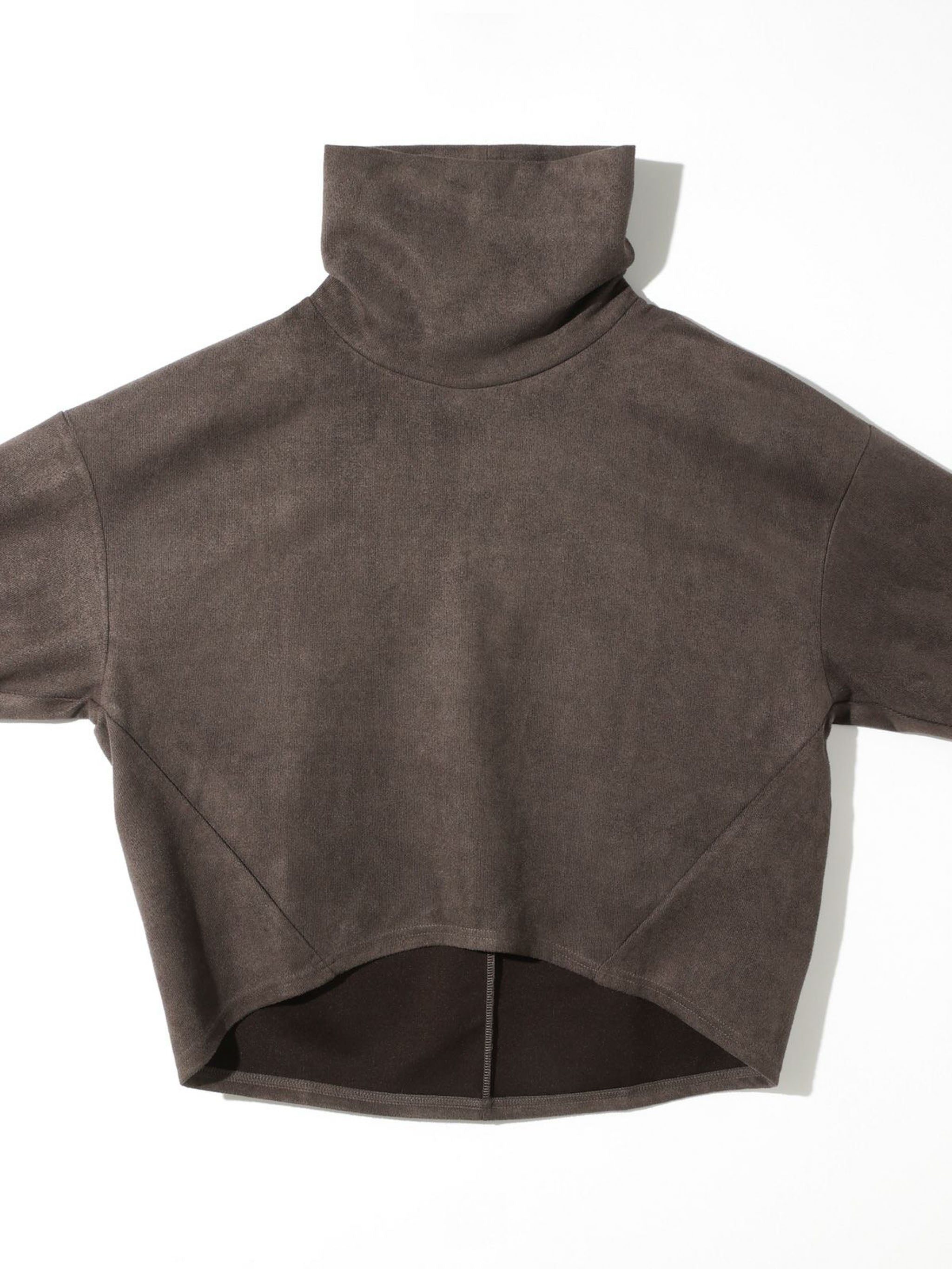 スエードショートプルオーバー