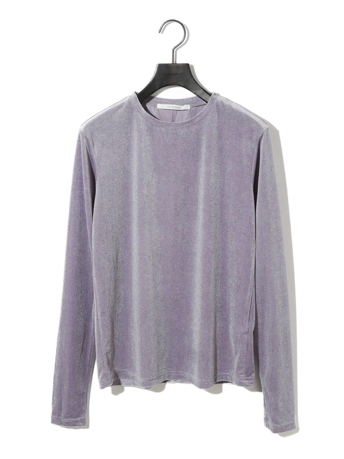 sheer velour pullover