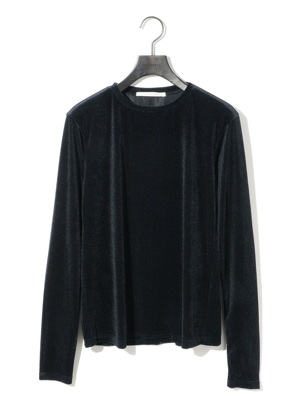 sheer velour pullover