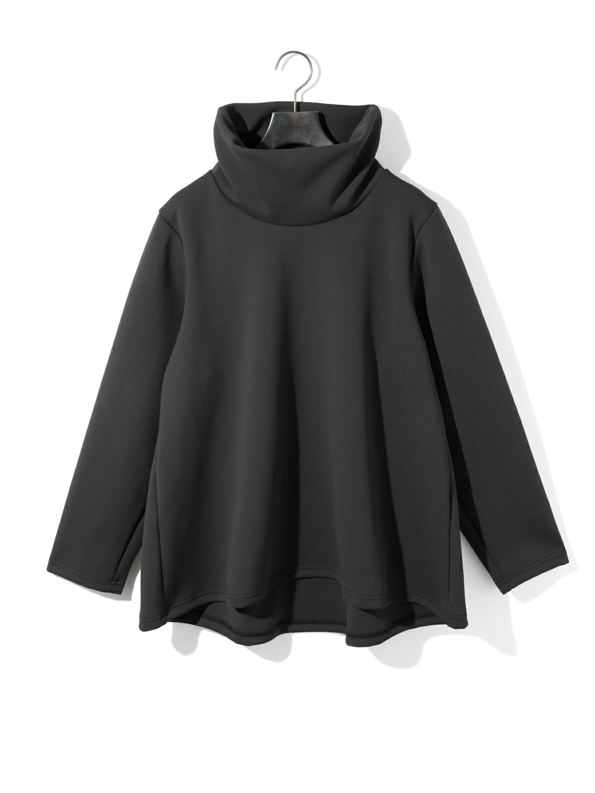 ダブルニットハイネックロングプルオーバー