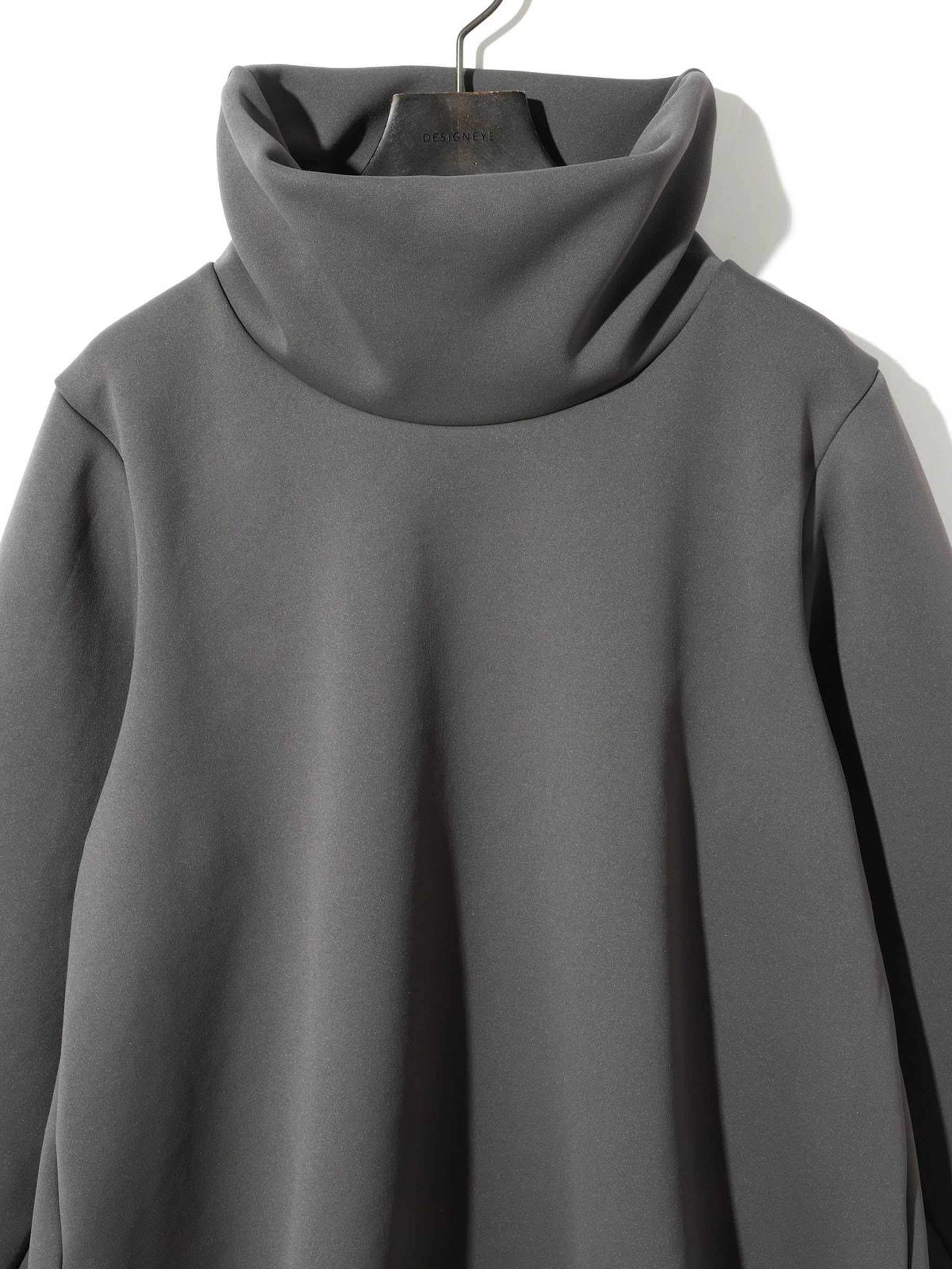 ダブルニットハイネックロングプルオーバー