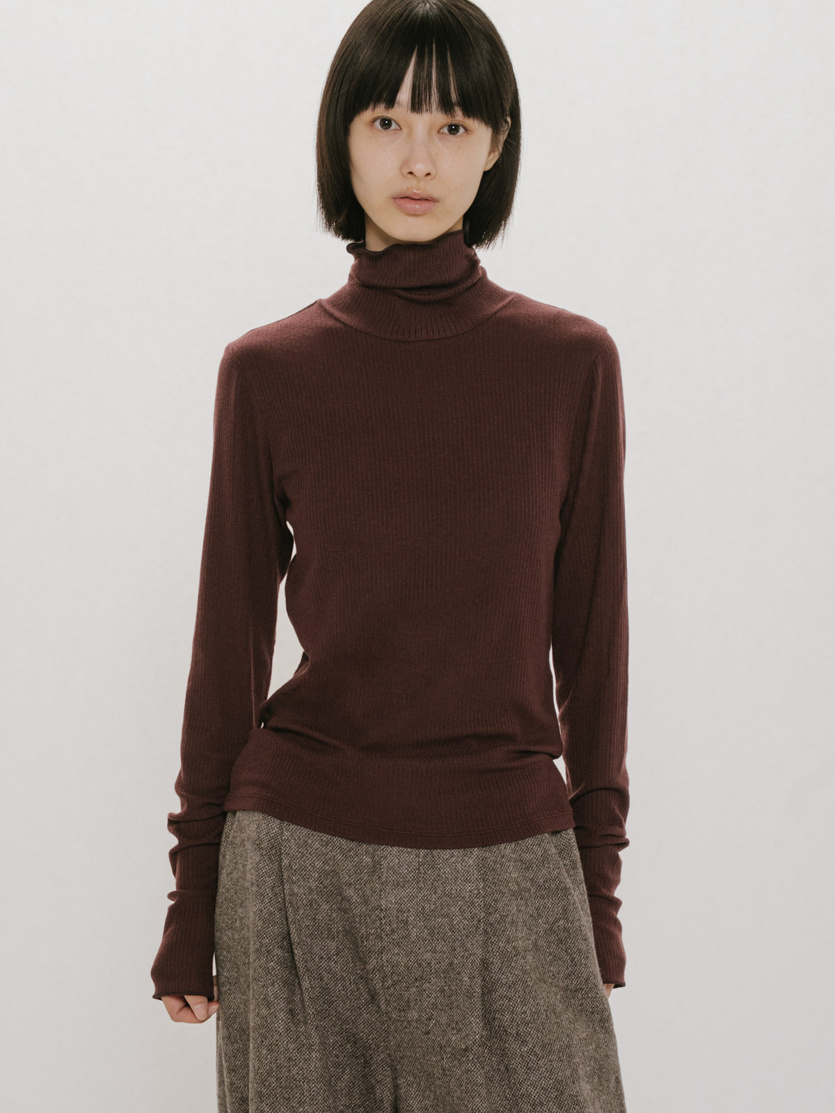 warm sheer rib pullover