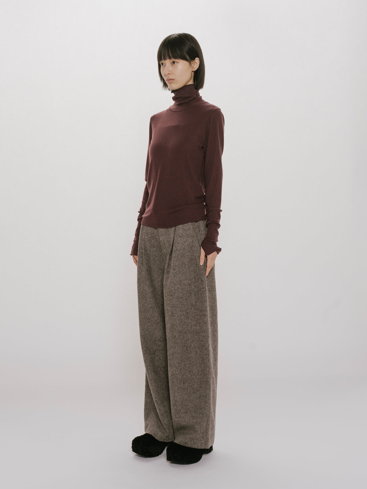 warm sheer rib pullover