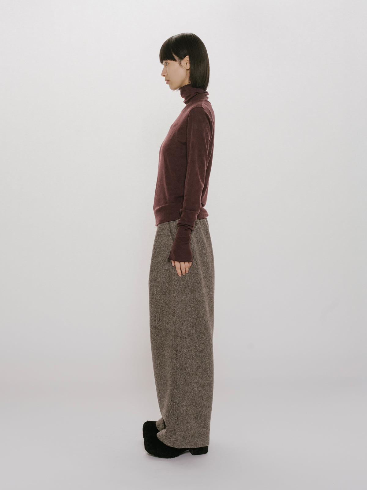 warm sheer rib pullover