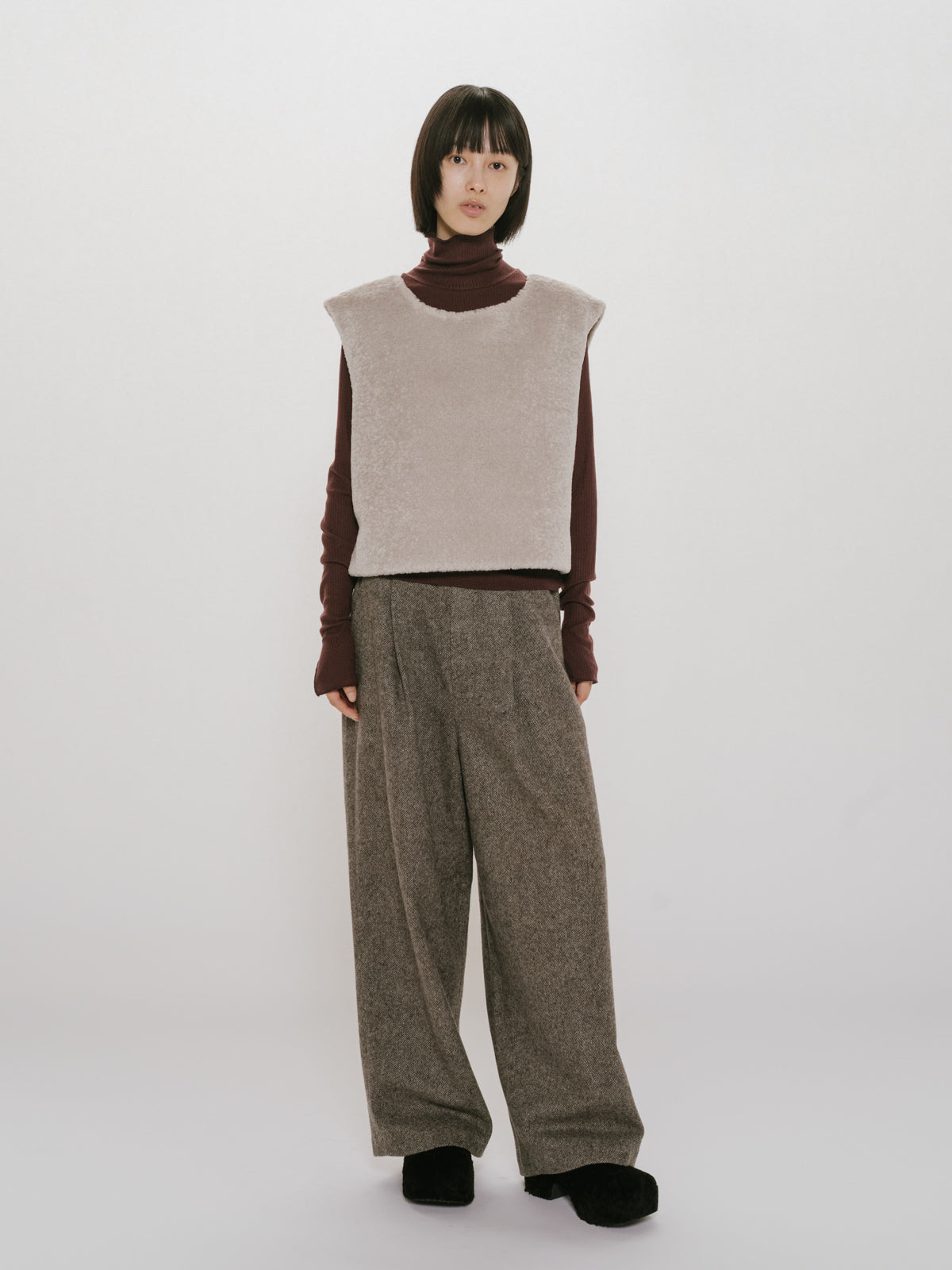 warm sheer rib pullover