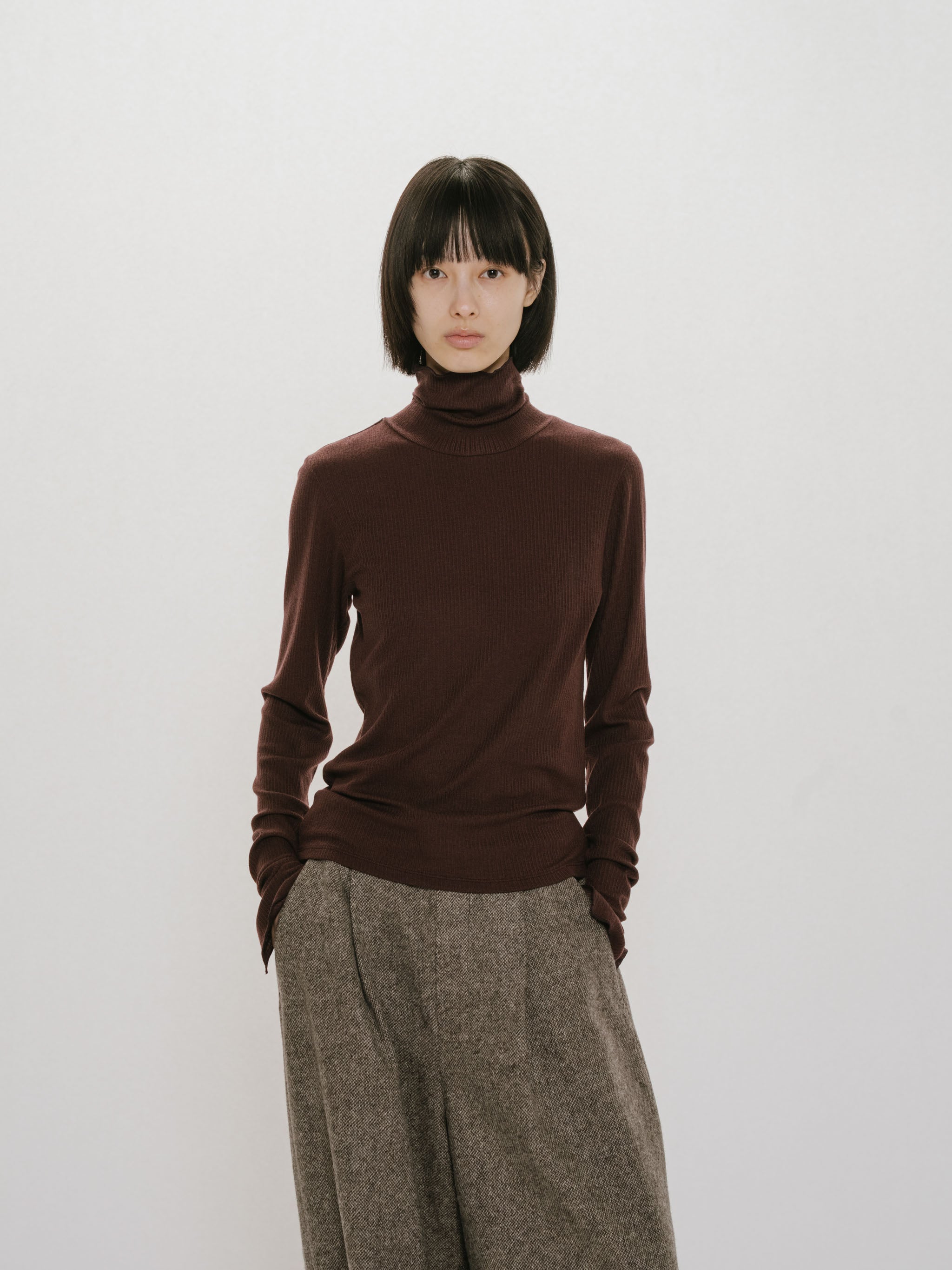 warm sheer rib pullover