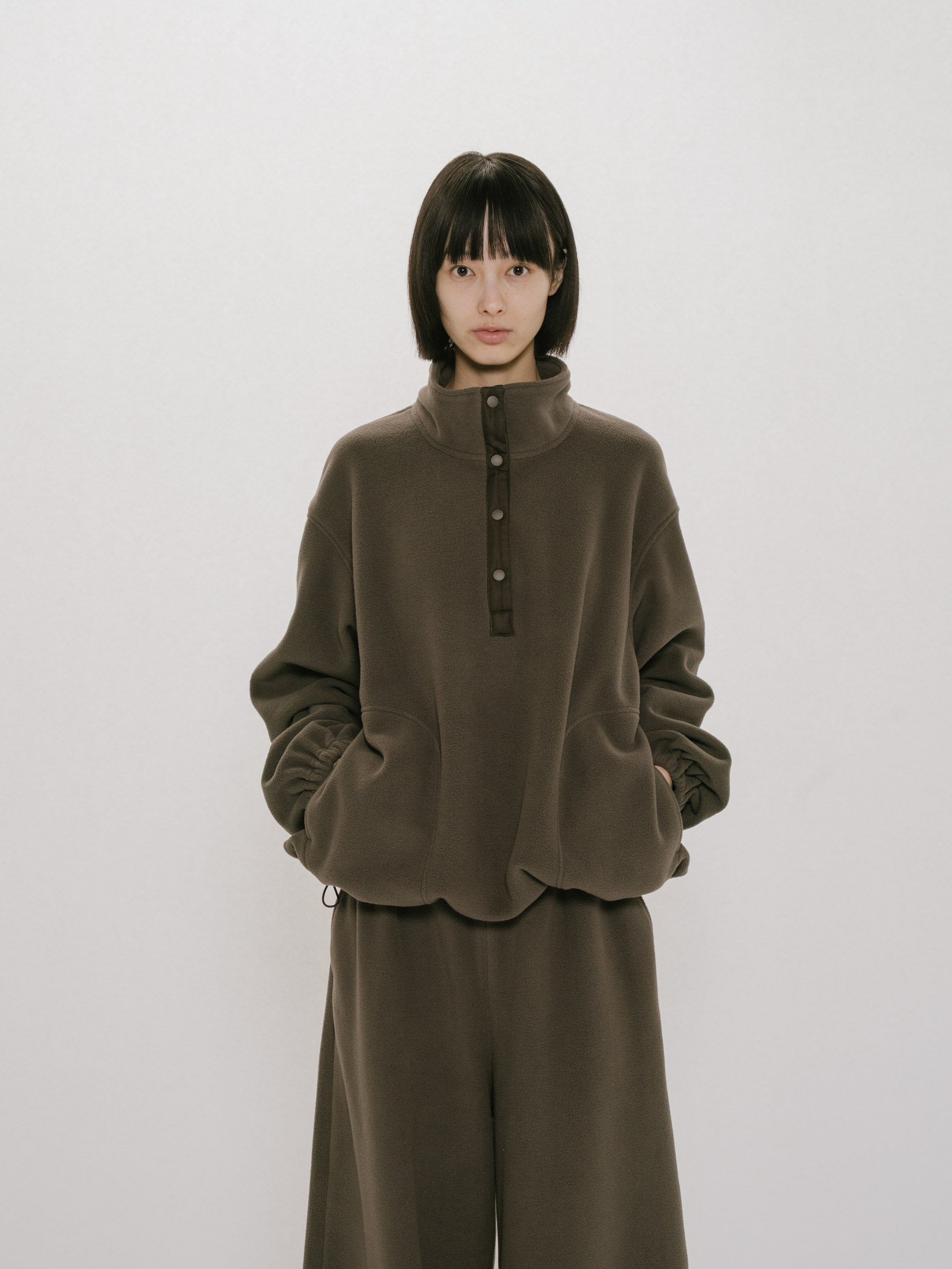 fleece anorak pullover